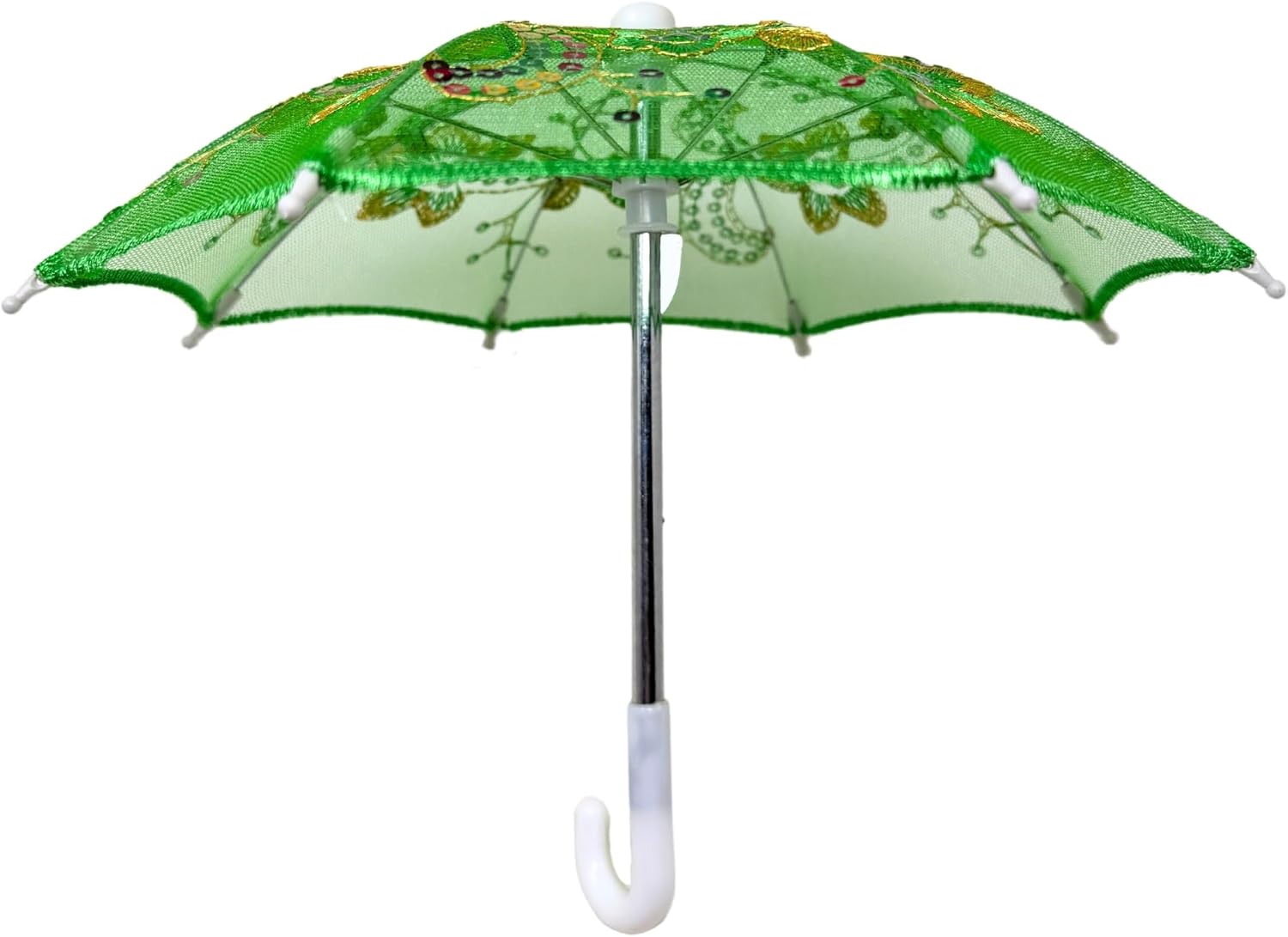 THY COLLECTIBLES 6 Mini Lace Parasols with Sequins