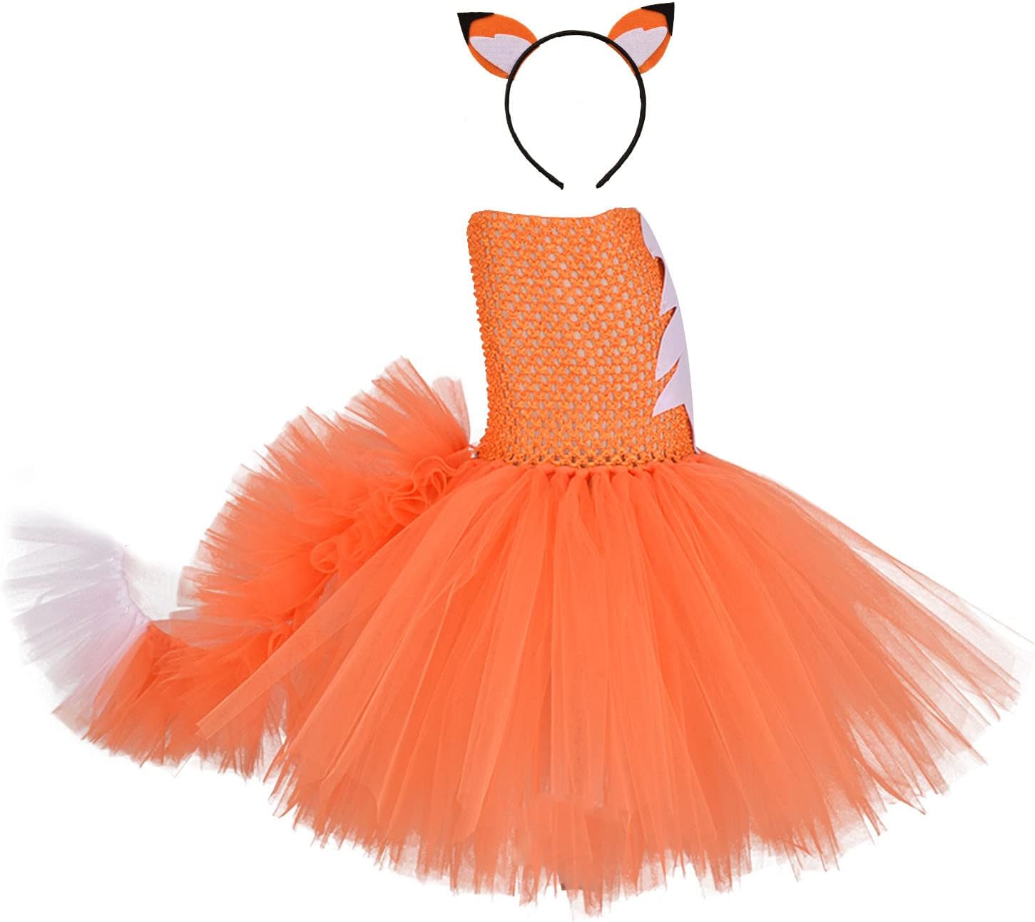 Kids Girls Orange Fox Costume Halloween Dress 18-24 Months