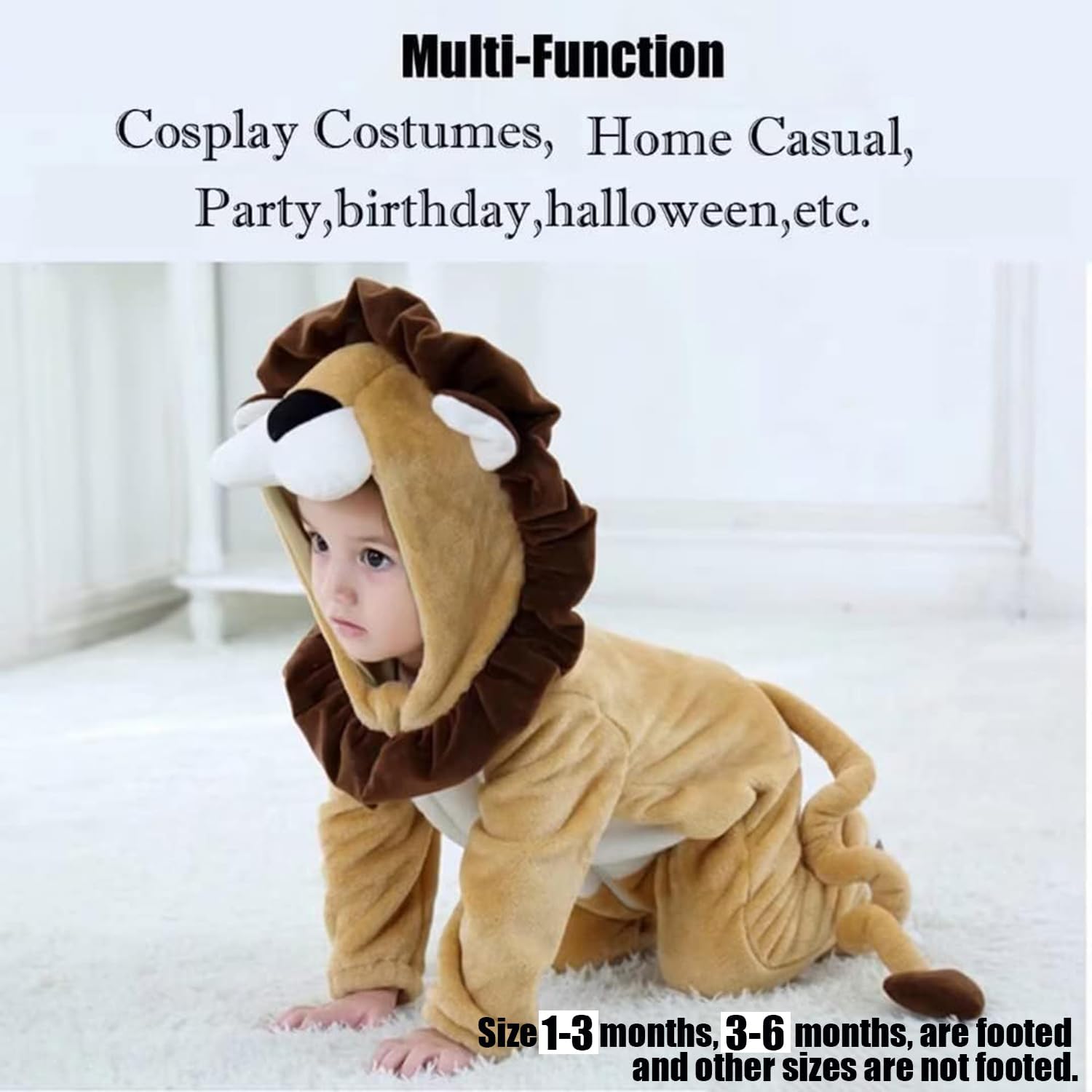 Halloween Baby Dinosaur Costume for Toddlers 1-60 Months