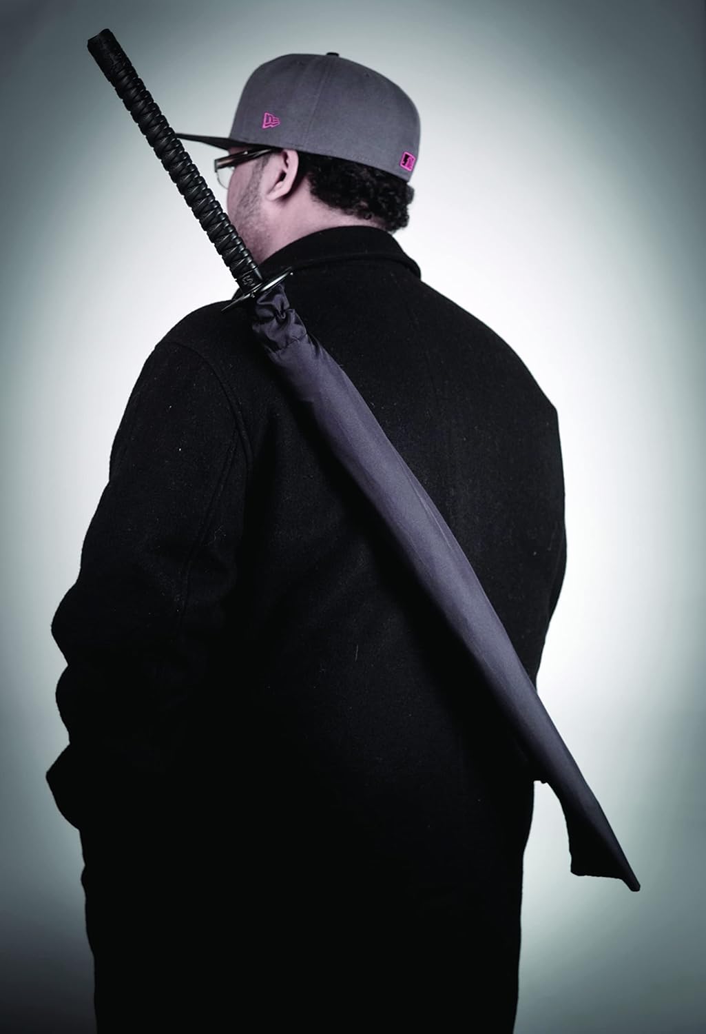 Kikkerland Samurai Sword Handle Folding Umbrella 1
