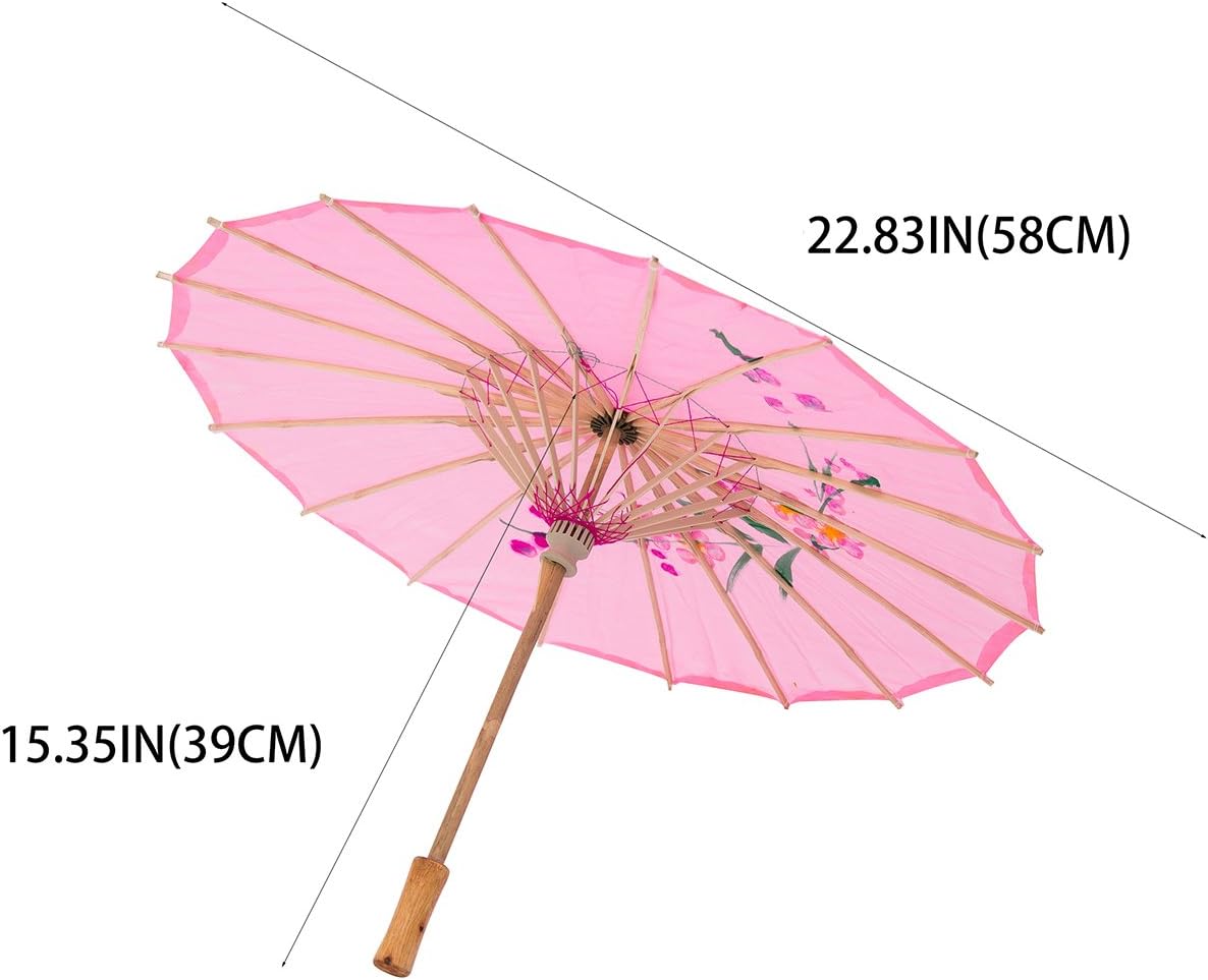 THY COLLECTIBLES 22 Pink Stick Umbrella for Weddings and Events