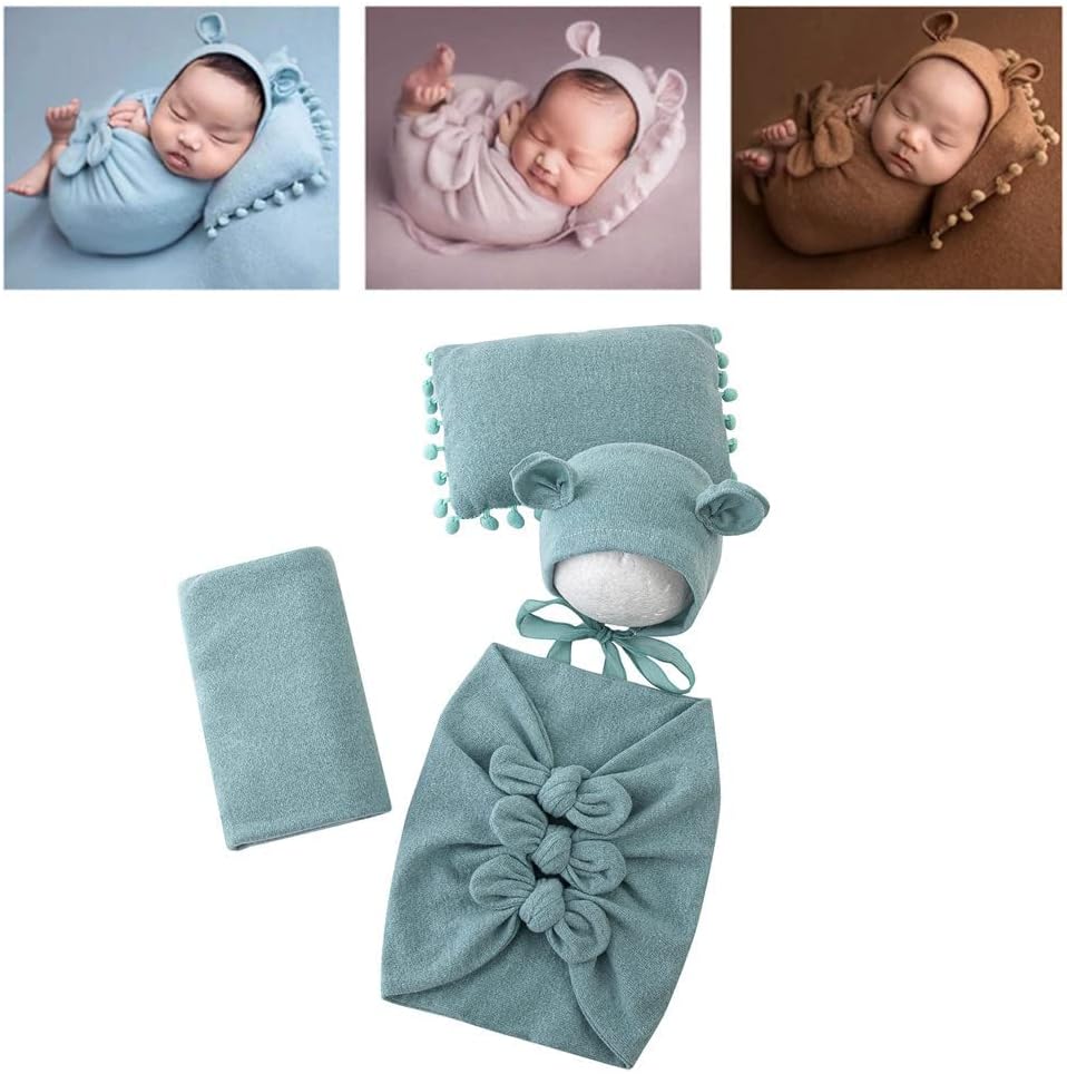 Vemonllas Baby Photography Props Set of 4 for Newborns