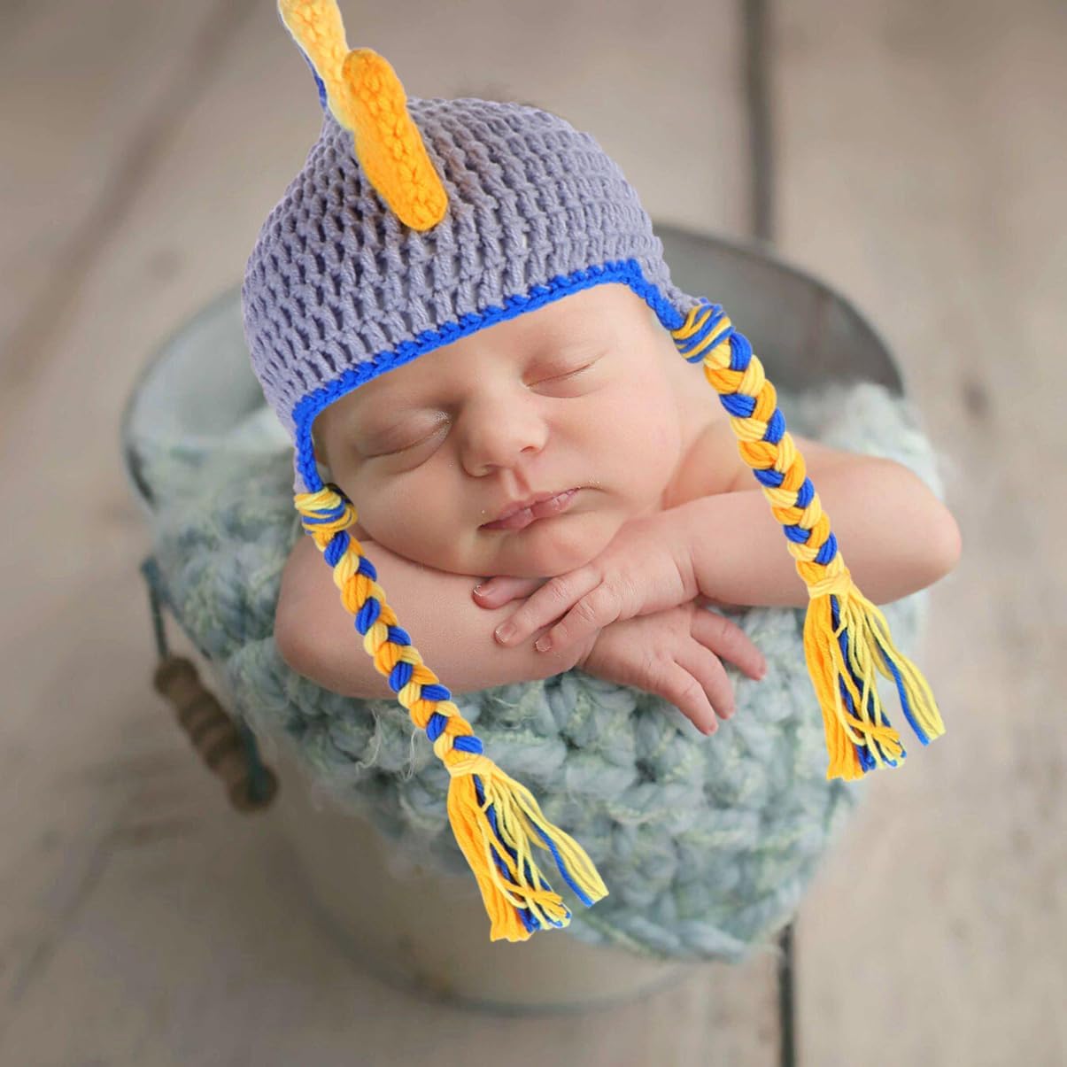 SHERCHPRY 2 Sets Baby Hundred Days Photo Props Knitwear Set