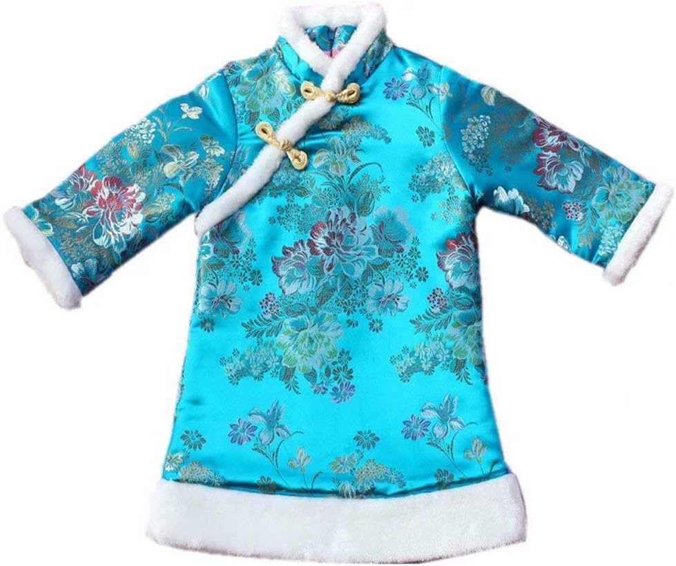Baby Girl Qipao Dress Traditional Chinese Style with Embroidery