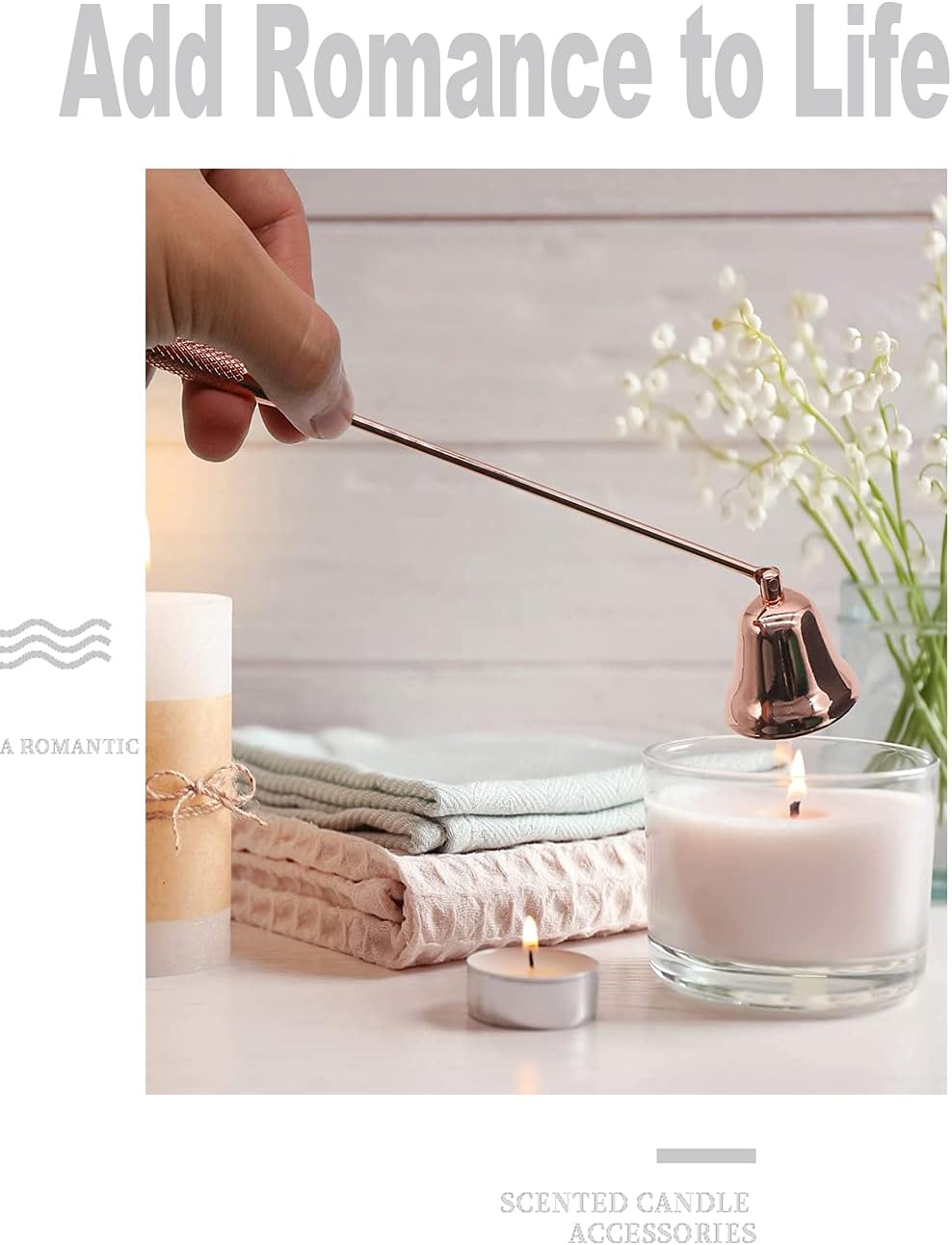 3-in-1 Candle Care Tools Set - Rose Gold