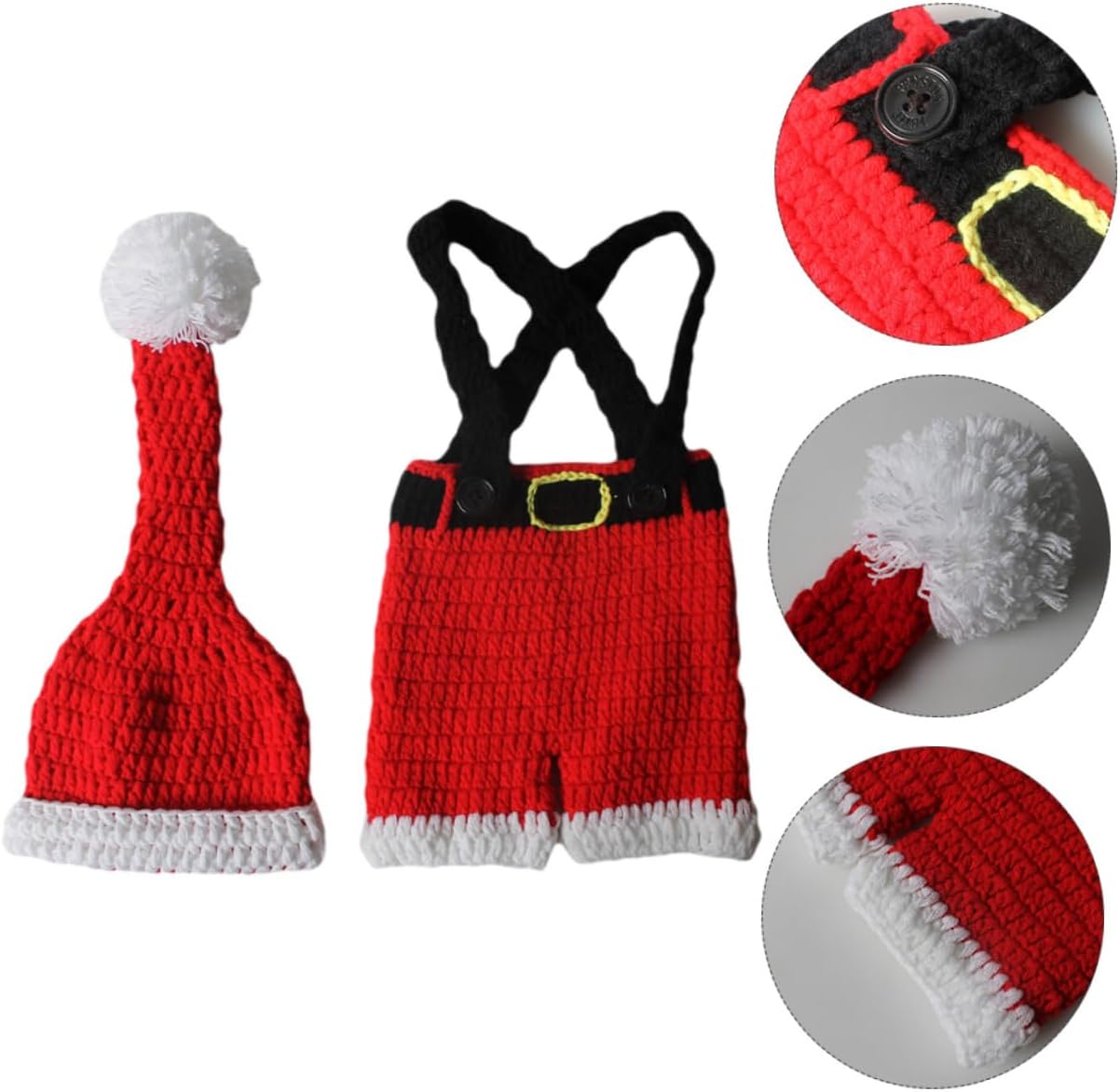 Yardenfun Baby Christmas Suit Newborn Santa Dress