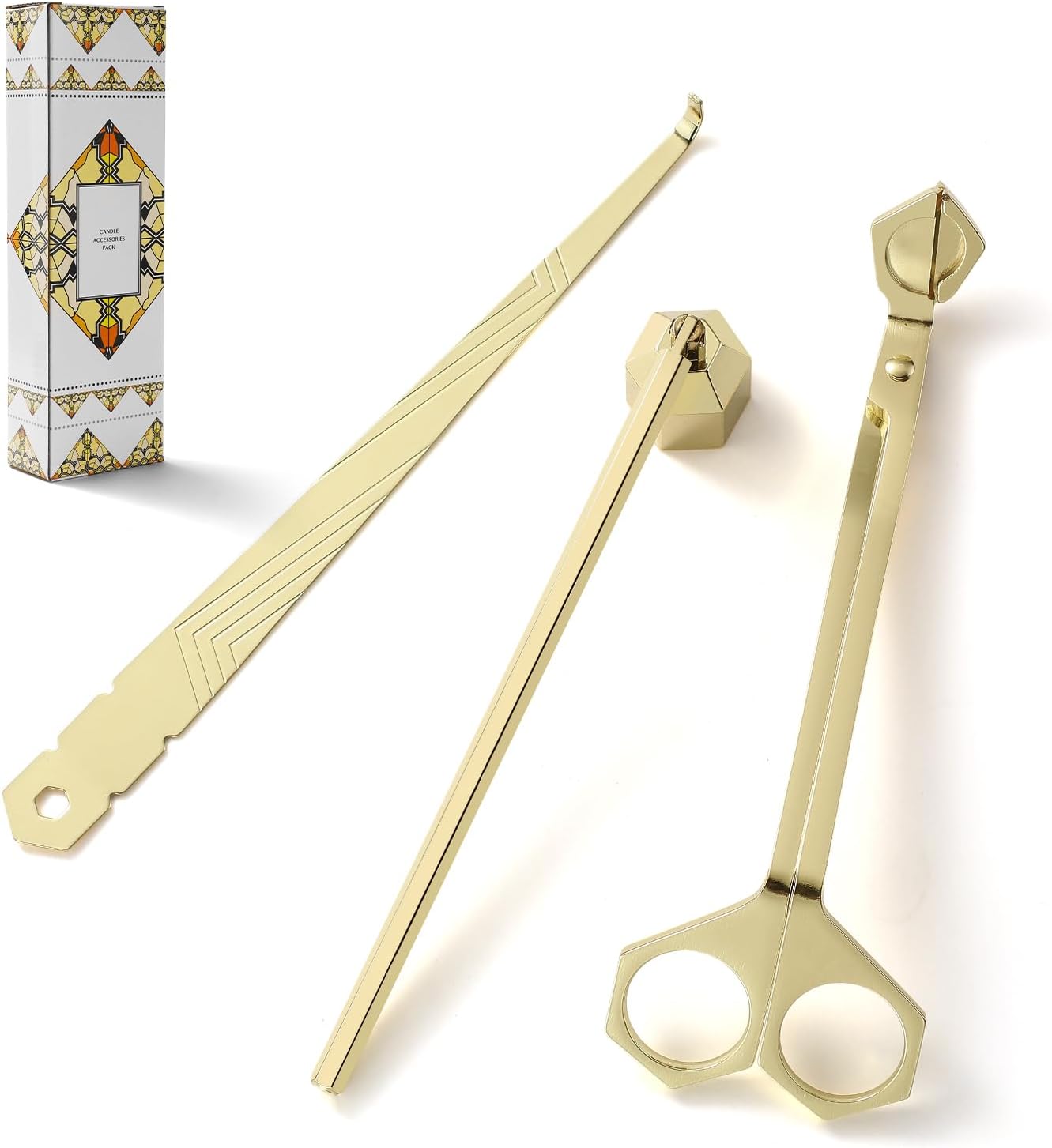 3-in-1 Candle Accessory Kit Gold