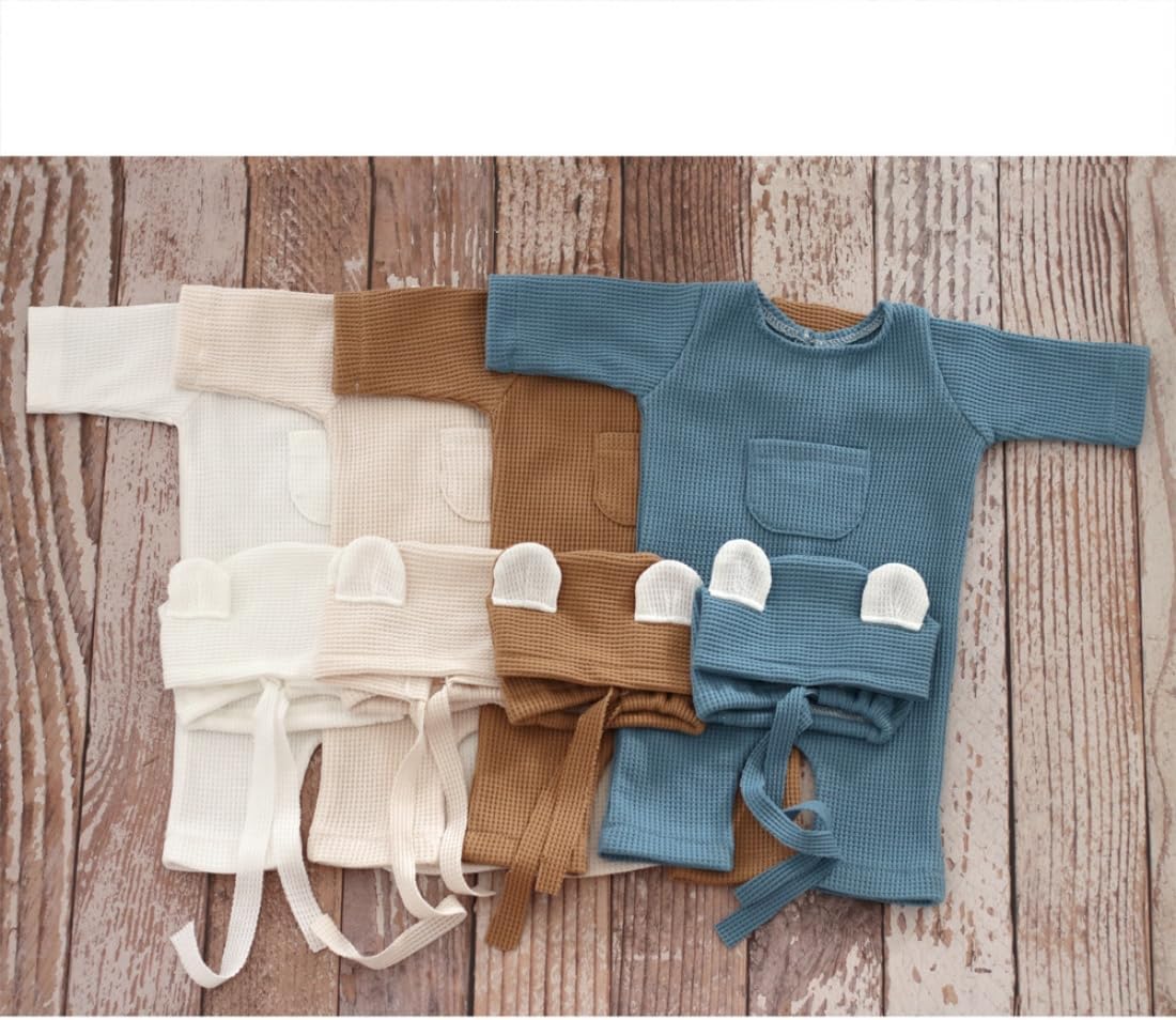 Vomdrok Newborn Boy Bear Costume Set