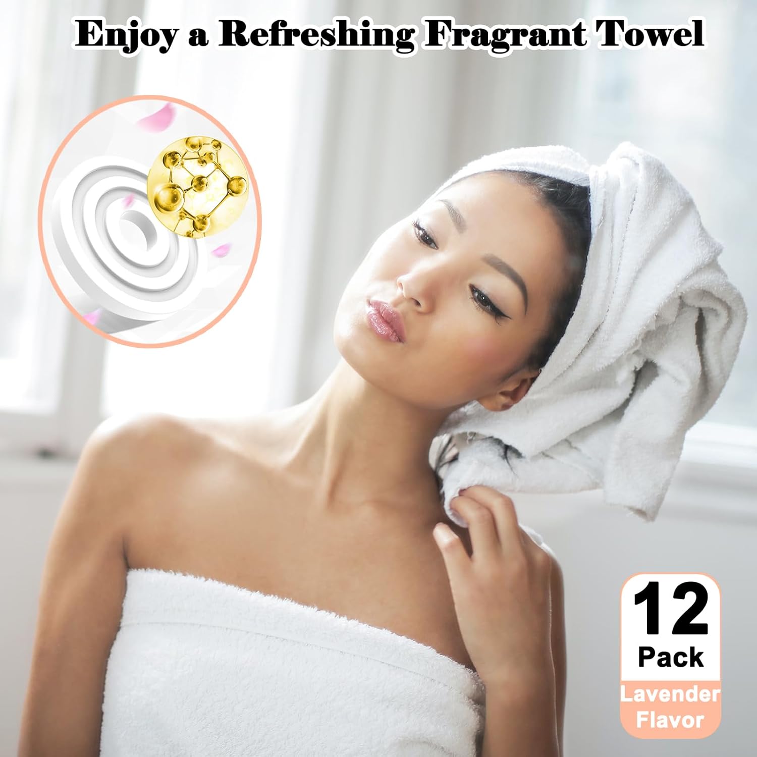 CYGCL 12 Pack Lavender Scented Towel Warmers Discs