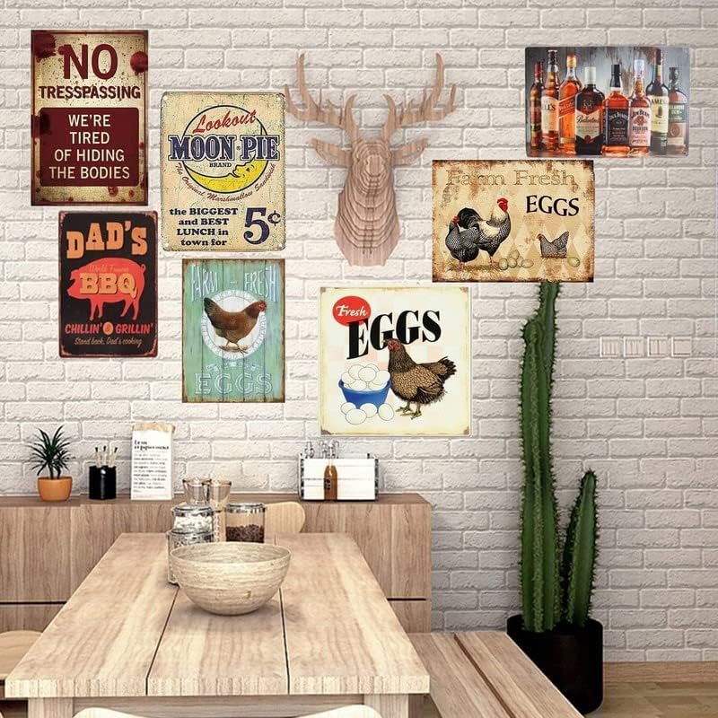 VelfDuel Gothic Retro Metal Tin Sign for Home Decor