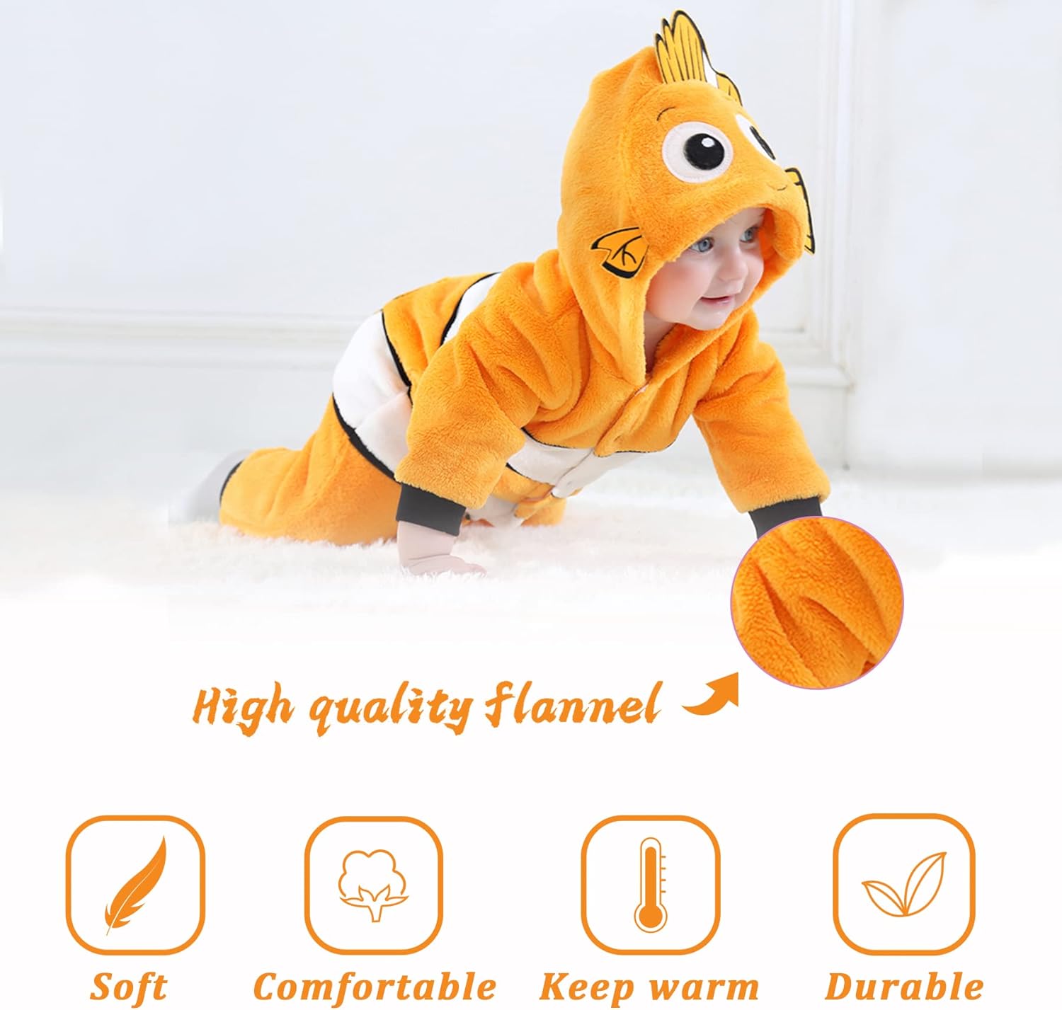 TONWHAR Baby Animal Costume Romper for Kids