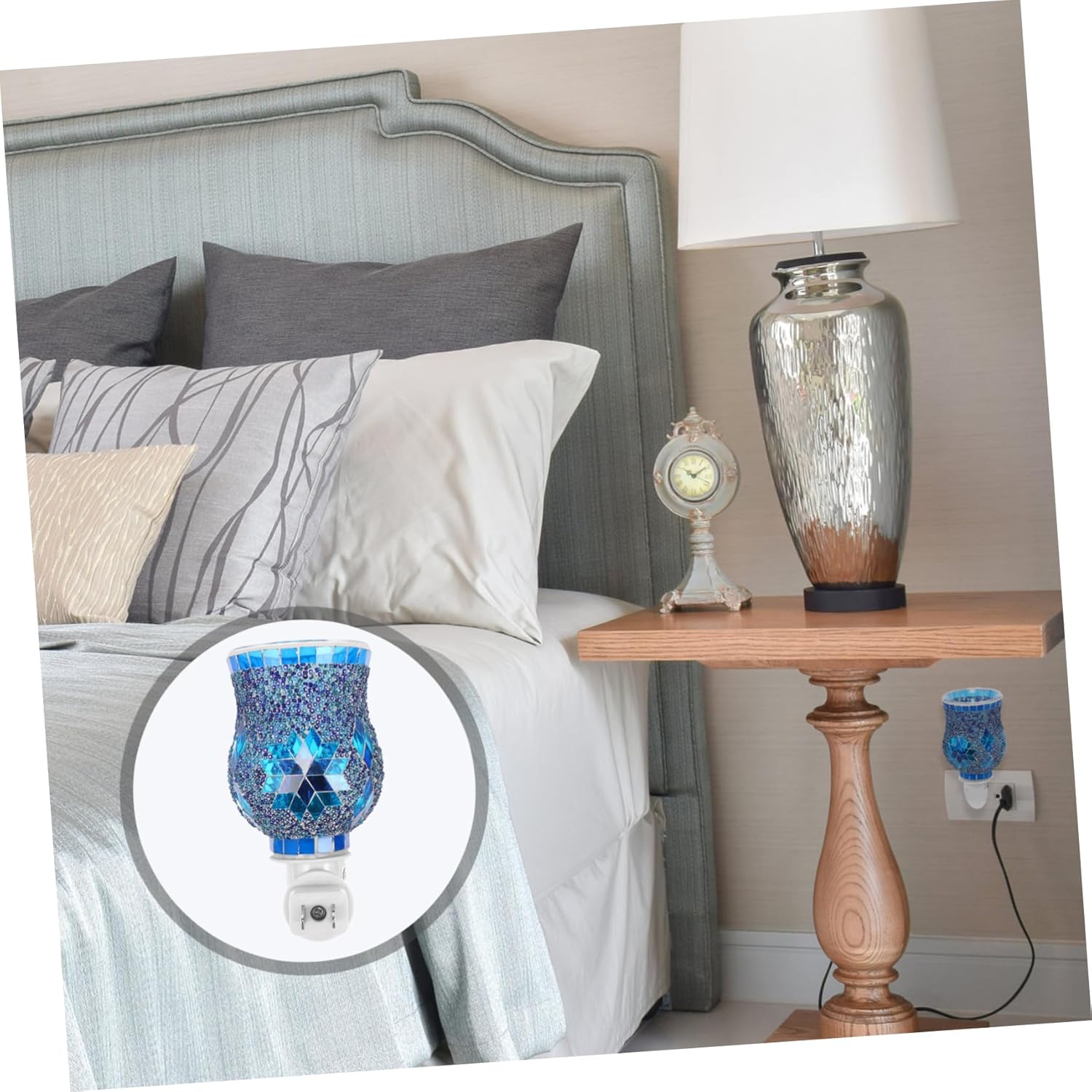 Garneck Plug-in Essential Oil Night Light Fragrance Lamp