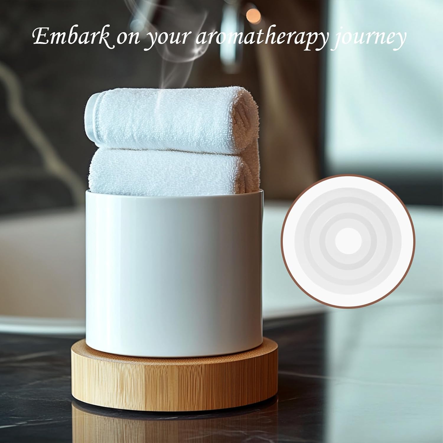 BKAOSAUW Towel Fragrance Tablets 15 pcs with 5 Scents