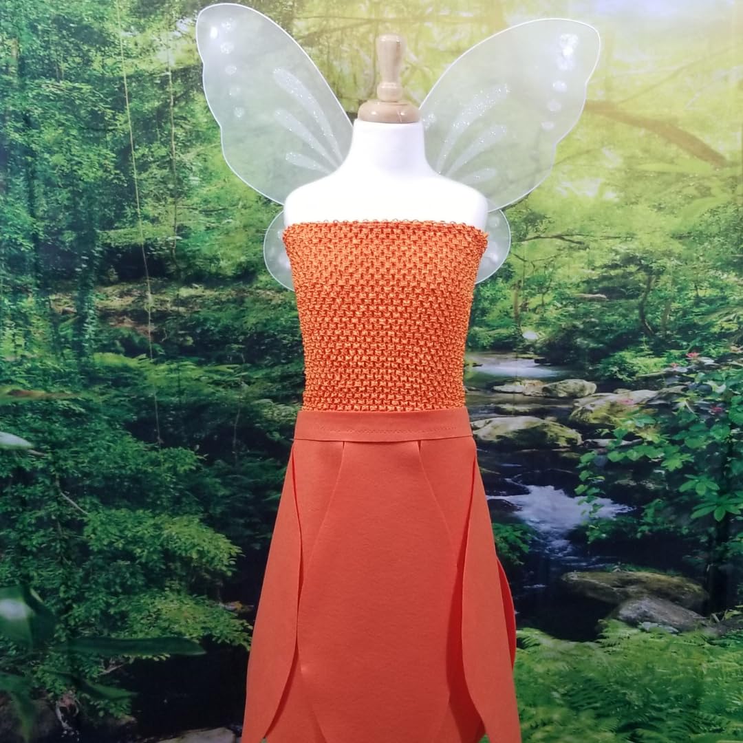 Orange Animal Fairy Costume for Kids and Adults