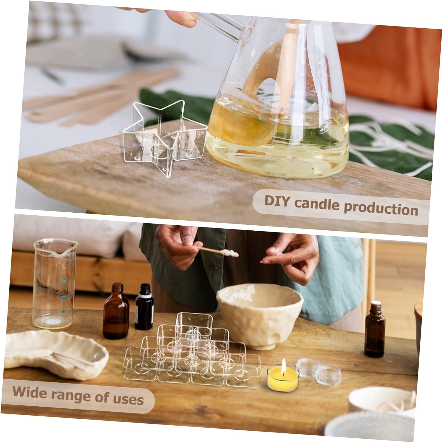 KONTONTY 12-Piece Tea Light Candle Holders Set