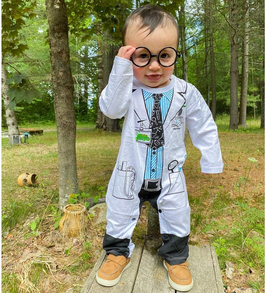 LENSOUS Baby Boys Doctor Costume Bodysuit