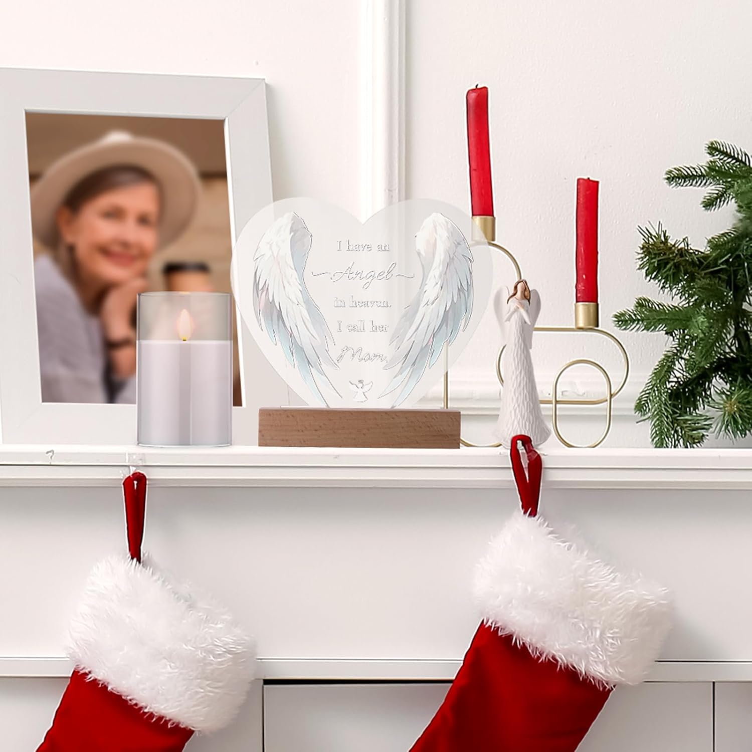 Kittmip Sympathy Gift Clear Acrylic Night Light