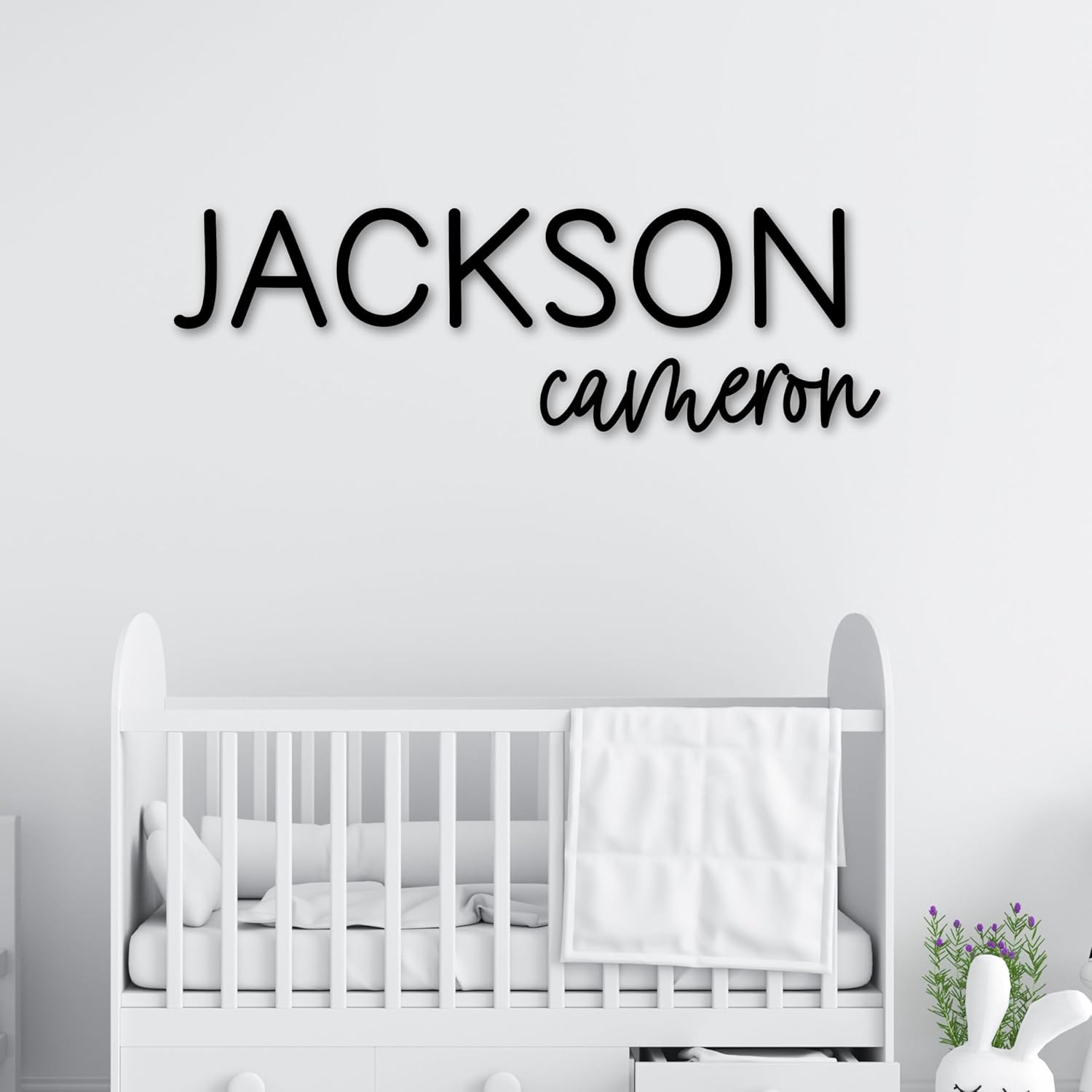 Yippee Daisy Baby Boy Name Sign - Custom Wooden Decor