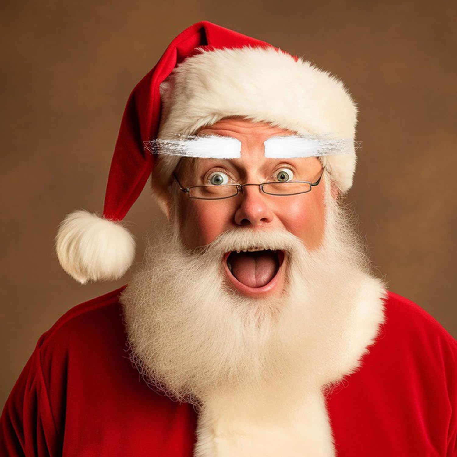 Abaodam Santa Claus Fake Eyebrows for Christmas Costume