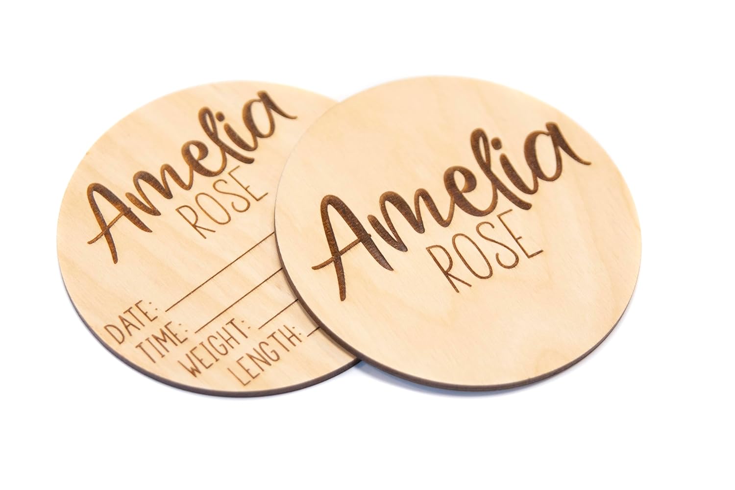 Personalized Double Sided Baby Announcement Sign for Hospital 1