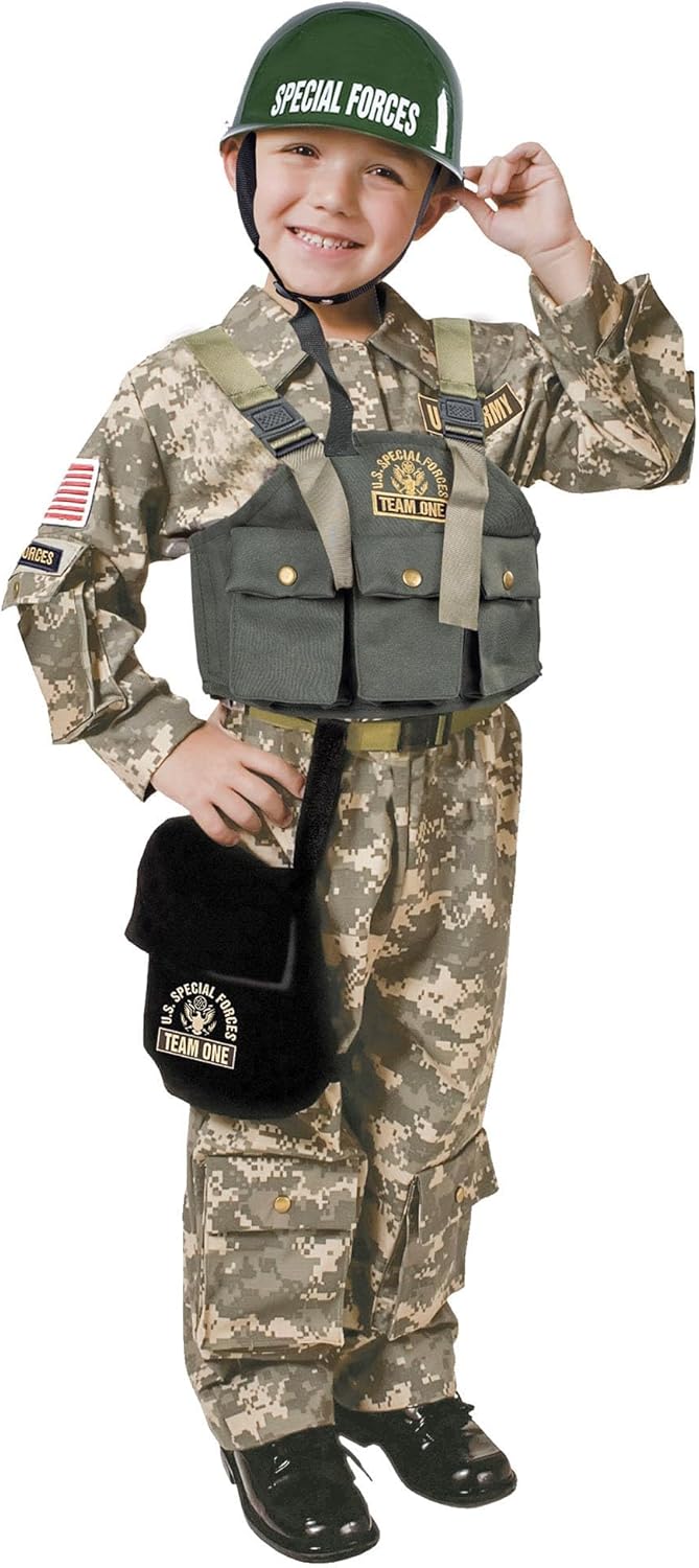 Dress Up America Army Costume for Boys Military Special Forces Set