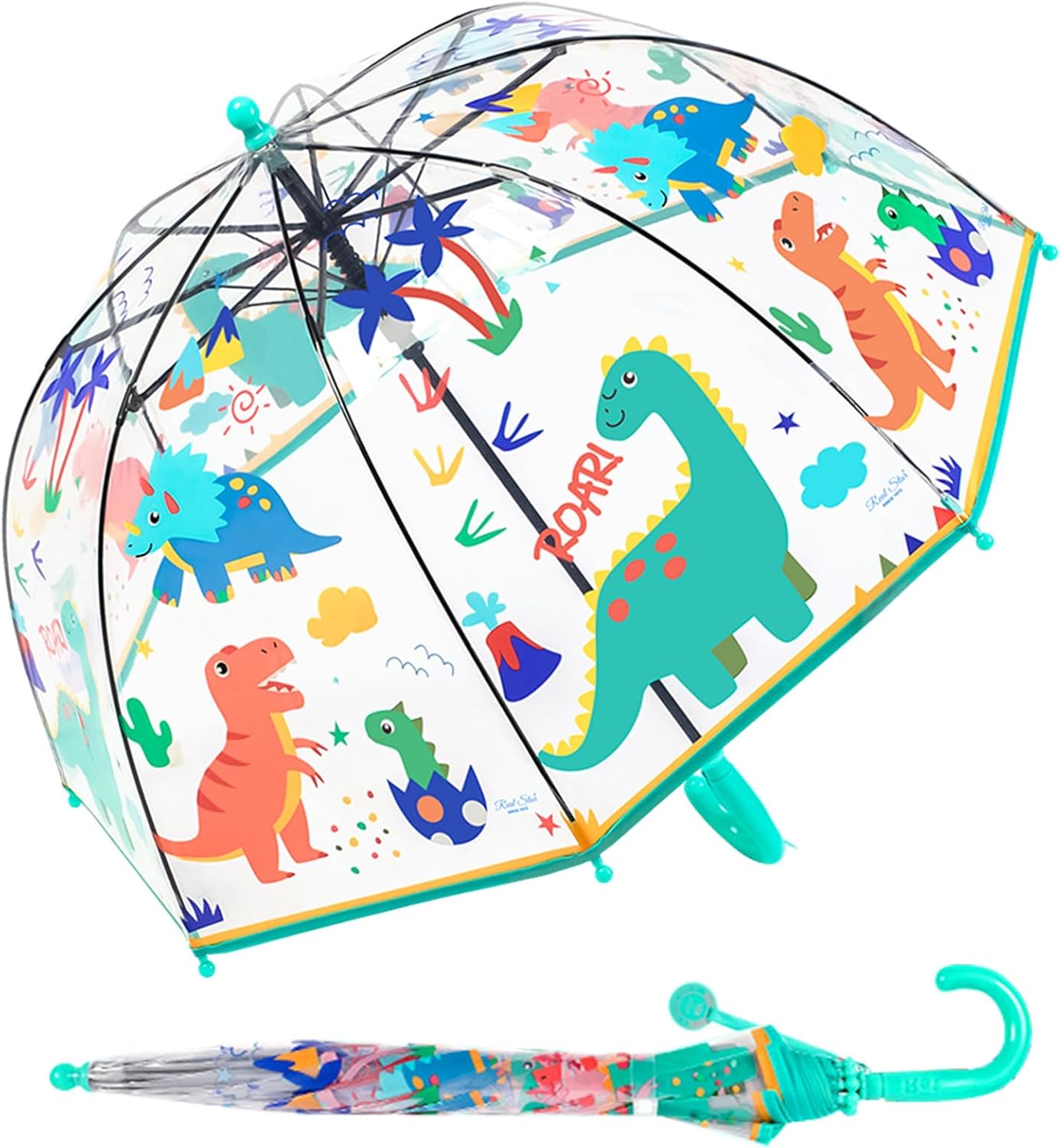 Kids Clear Dome Umbrella with Windproof Design