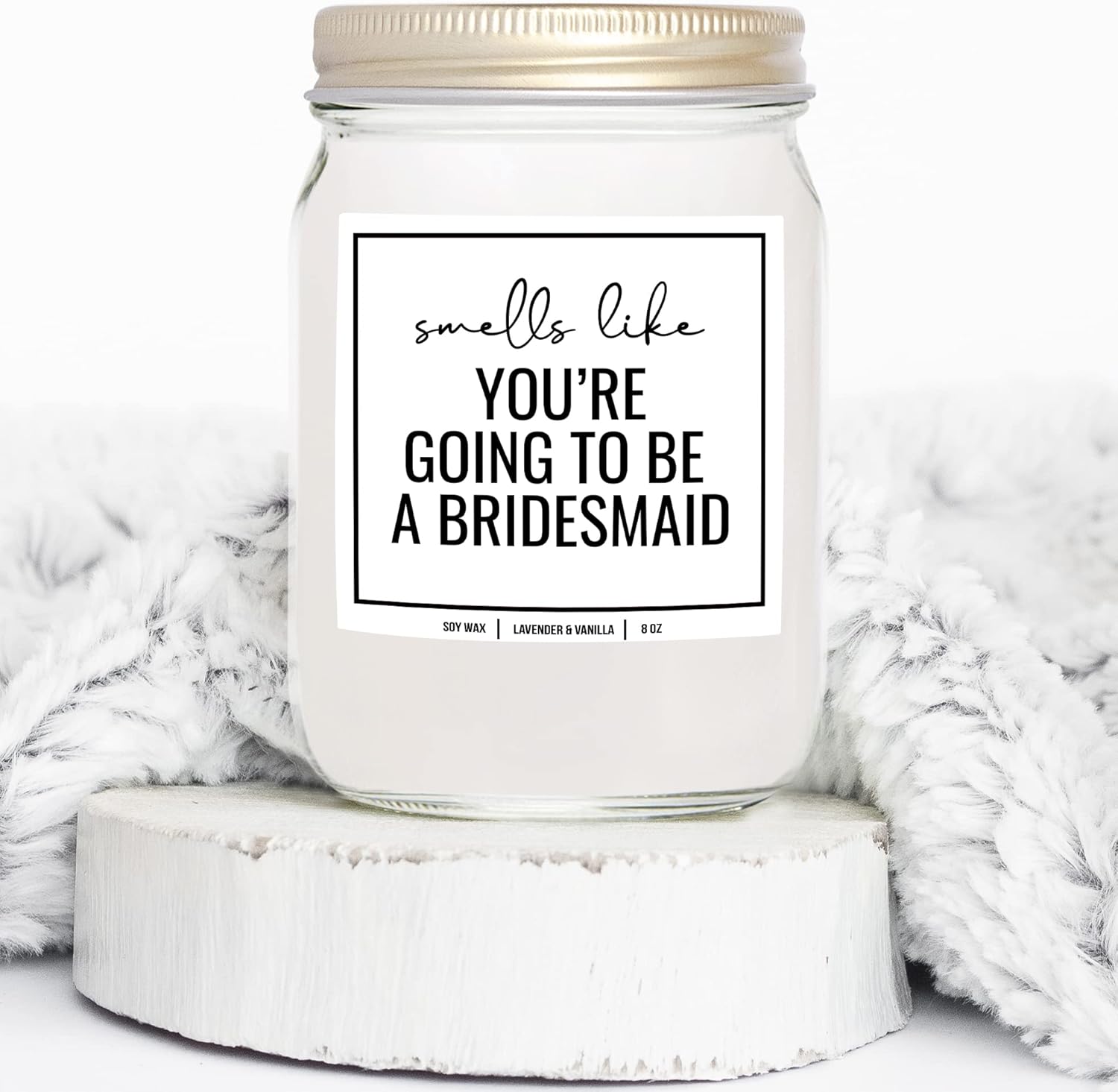 You Nique Designs Bridesmaid Proposal Scented Candle