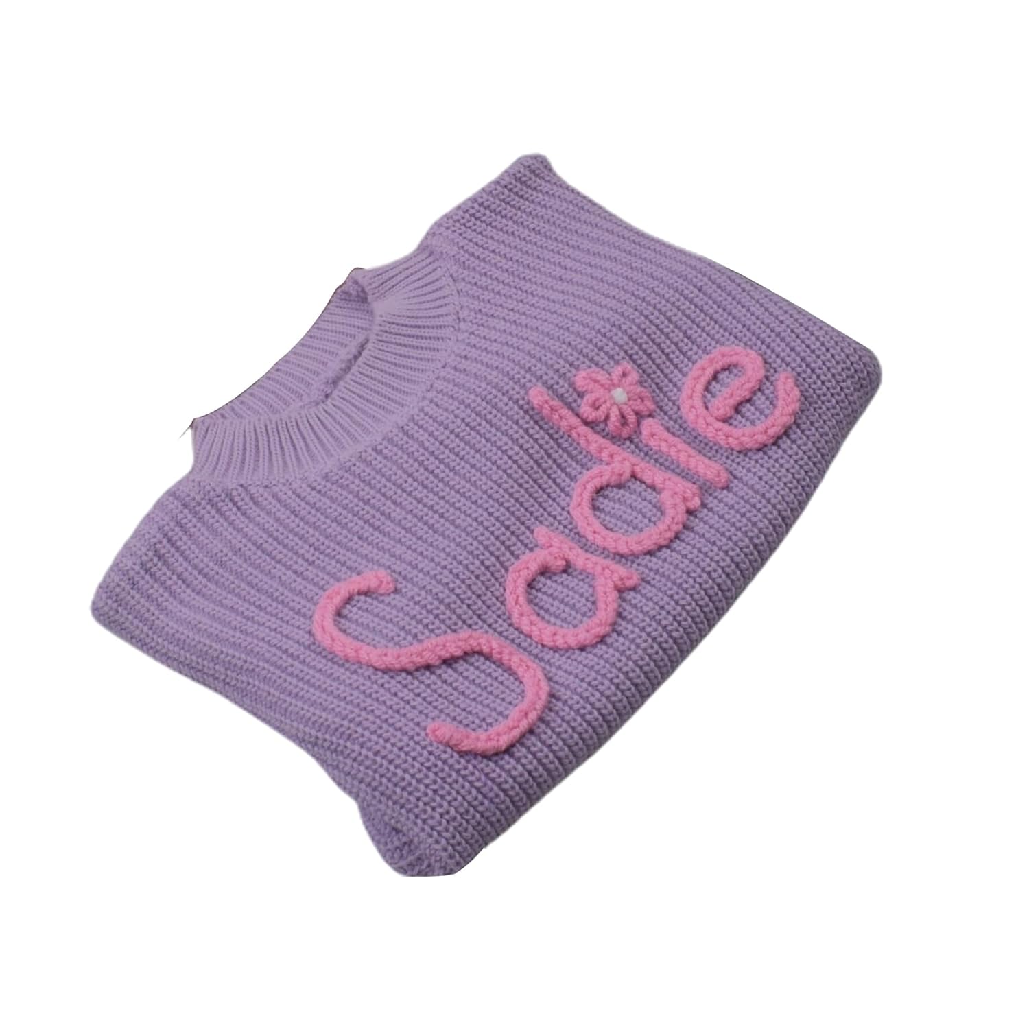 Personalized Hand Embroidered Name Baby Sweatshirt for Girls or Boys