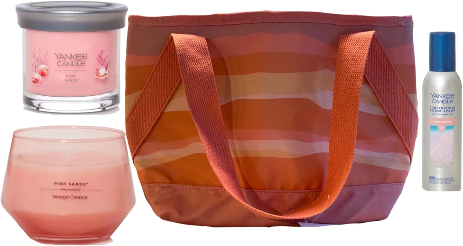 Yankee Candle Mothers Day Pink Sands Tote Gift Set