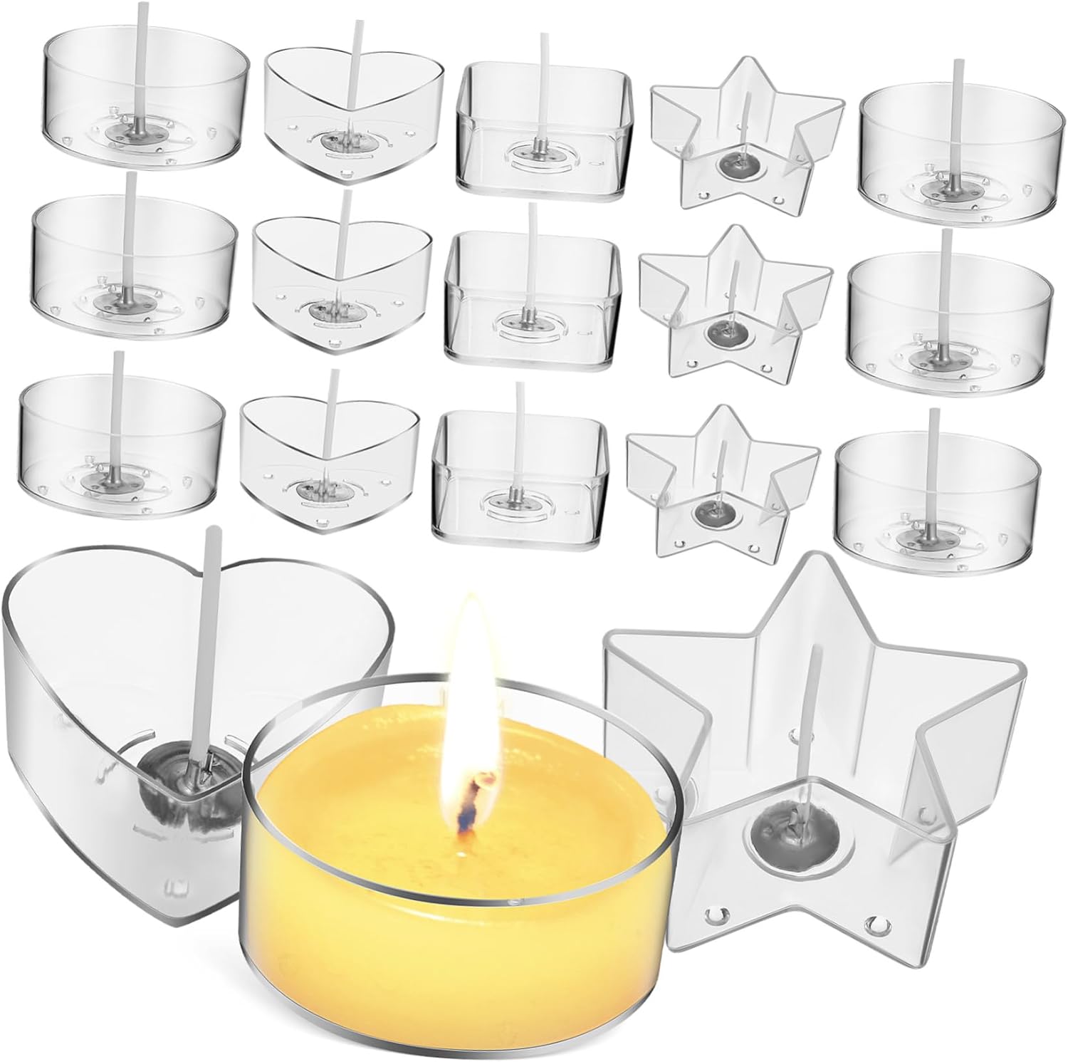 KONTONTY 12-Piece Tea Light Candle Holders Set