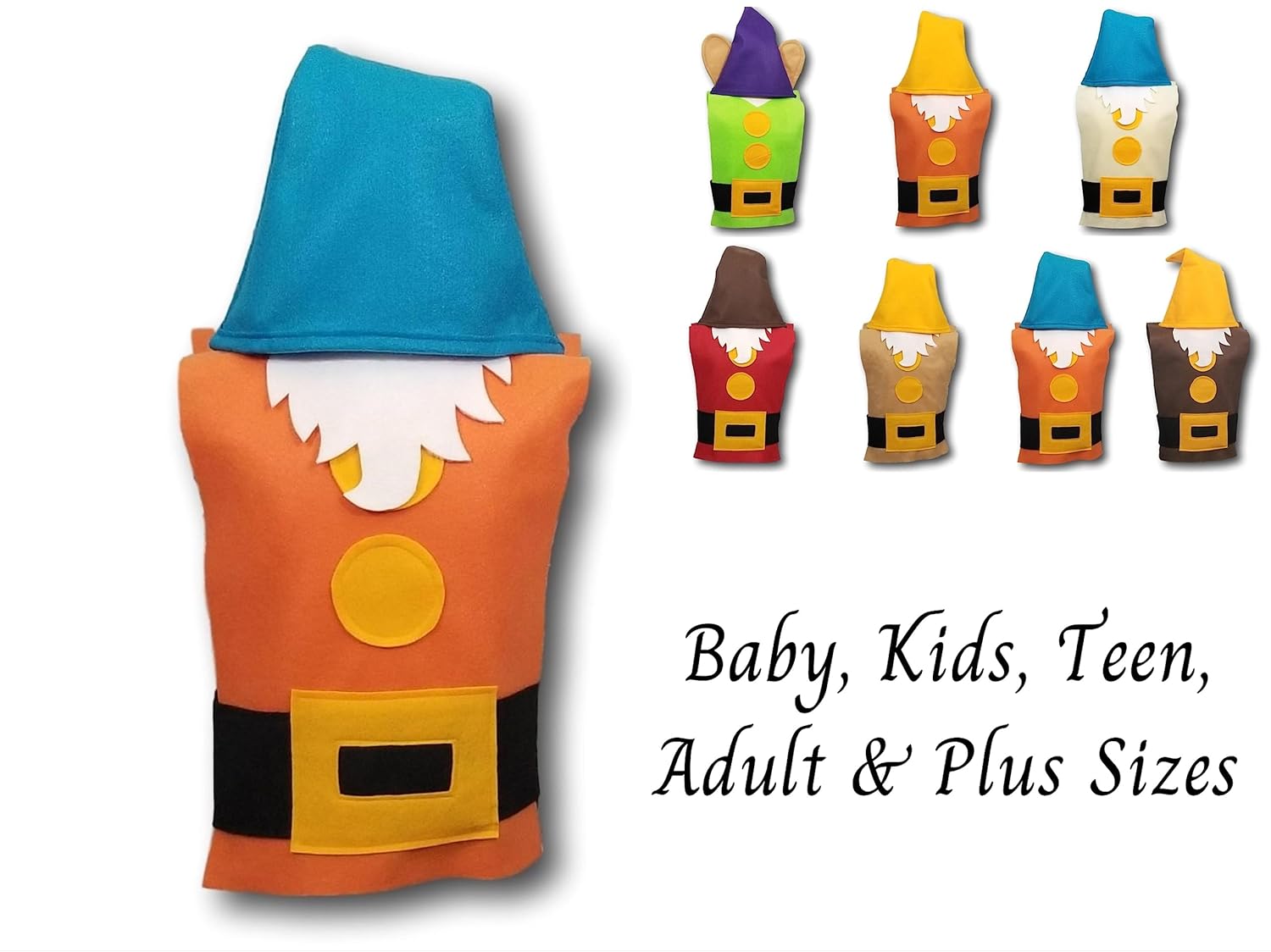 Bashful Dwarf Costume Set for Kids Babies
