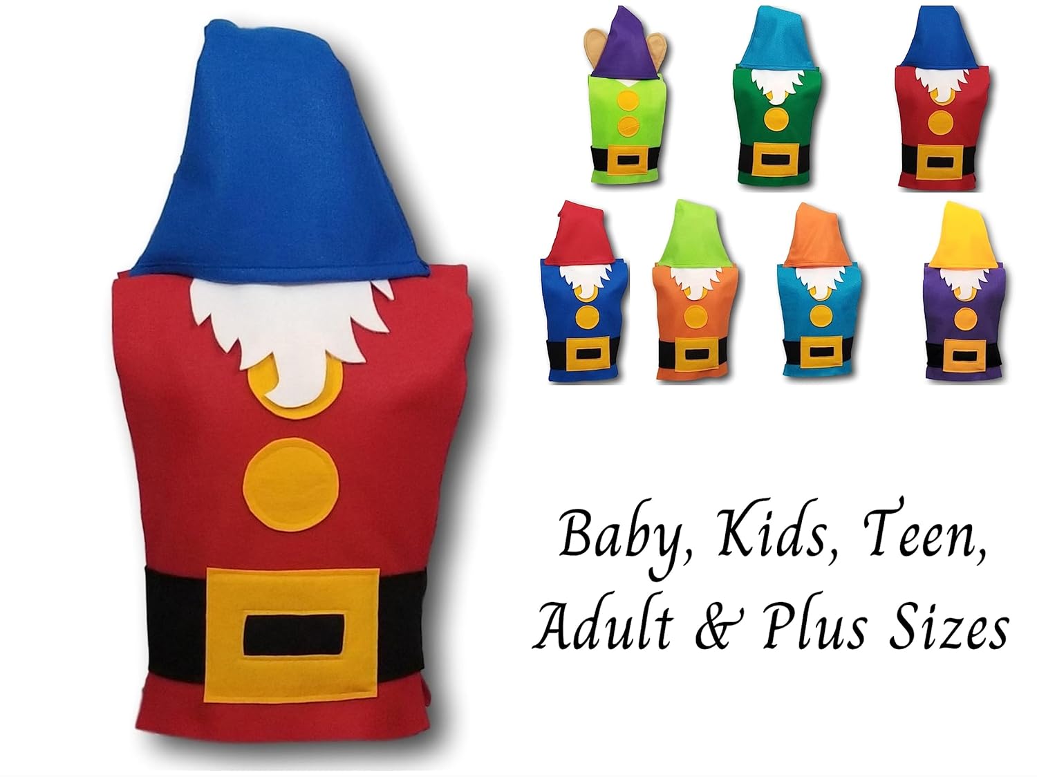 Grumpy Dwarf Costume Set - Baby to Adult Sizes