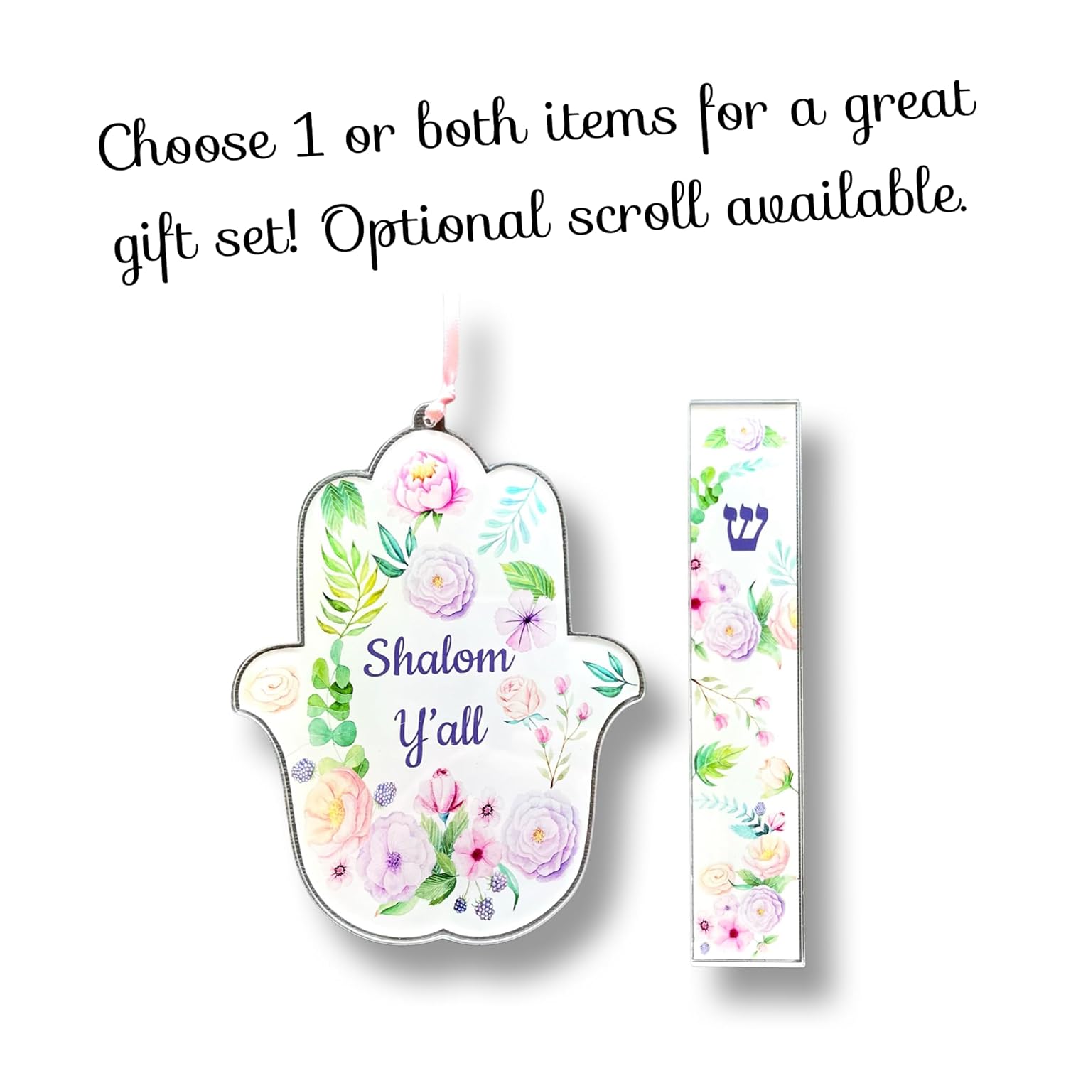 Lea Joelle Hamsa and Mezuzah Gift Set