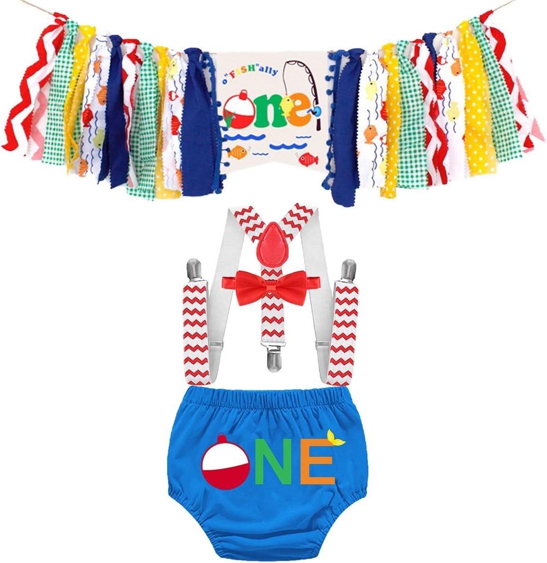 IZKIZF Baby 1st Birthday Costume Set with Highchair Banner