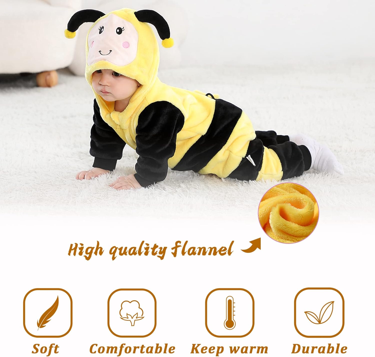 TONWHAR Baby Animal Onesie Halloween Costume