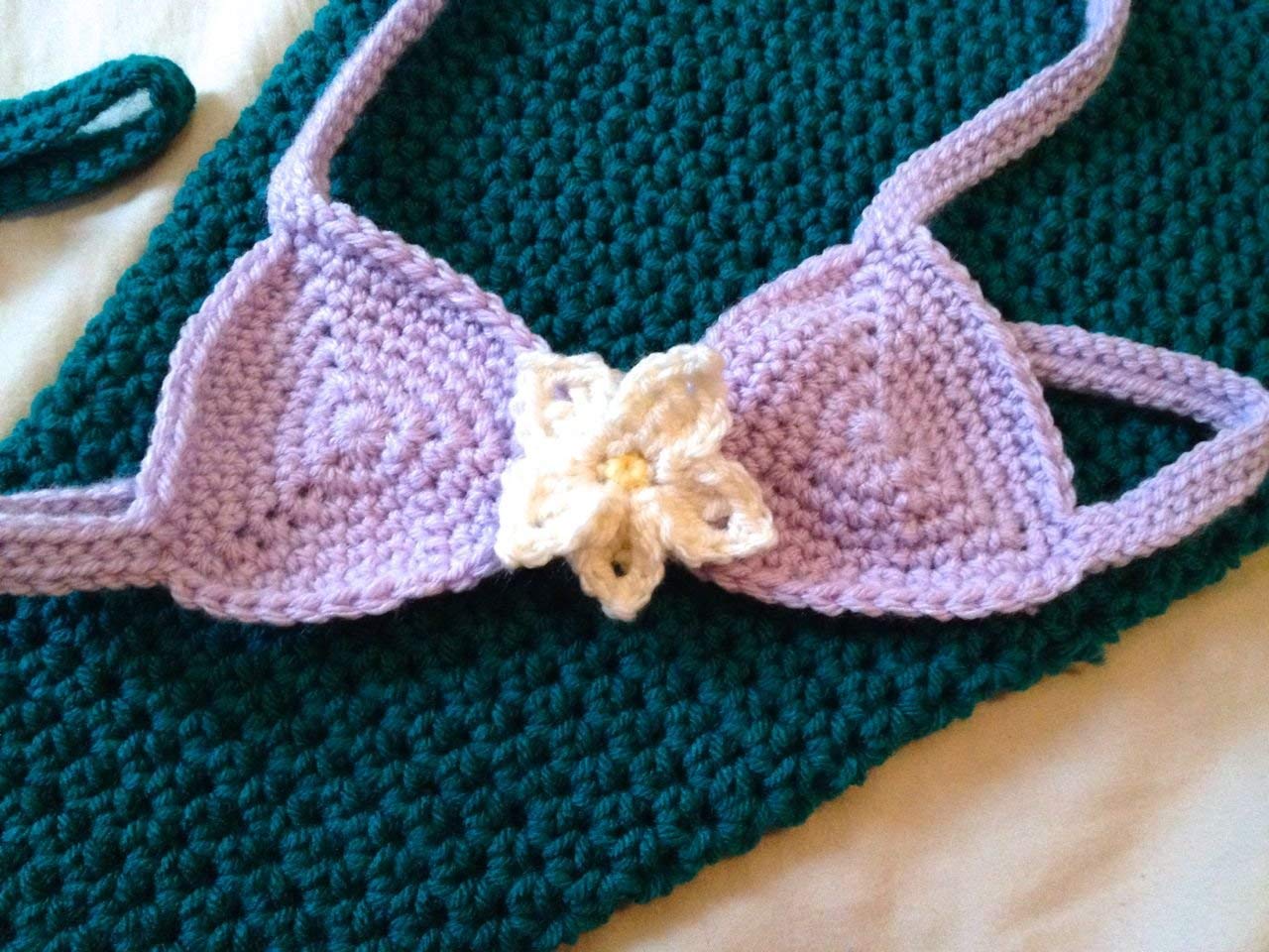 Handmade Baby Mermaid Costume for Newborn to 12 Months 1