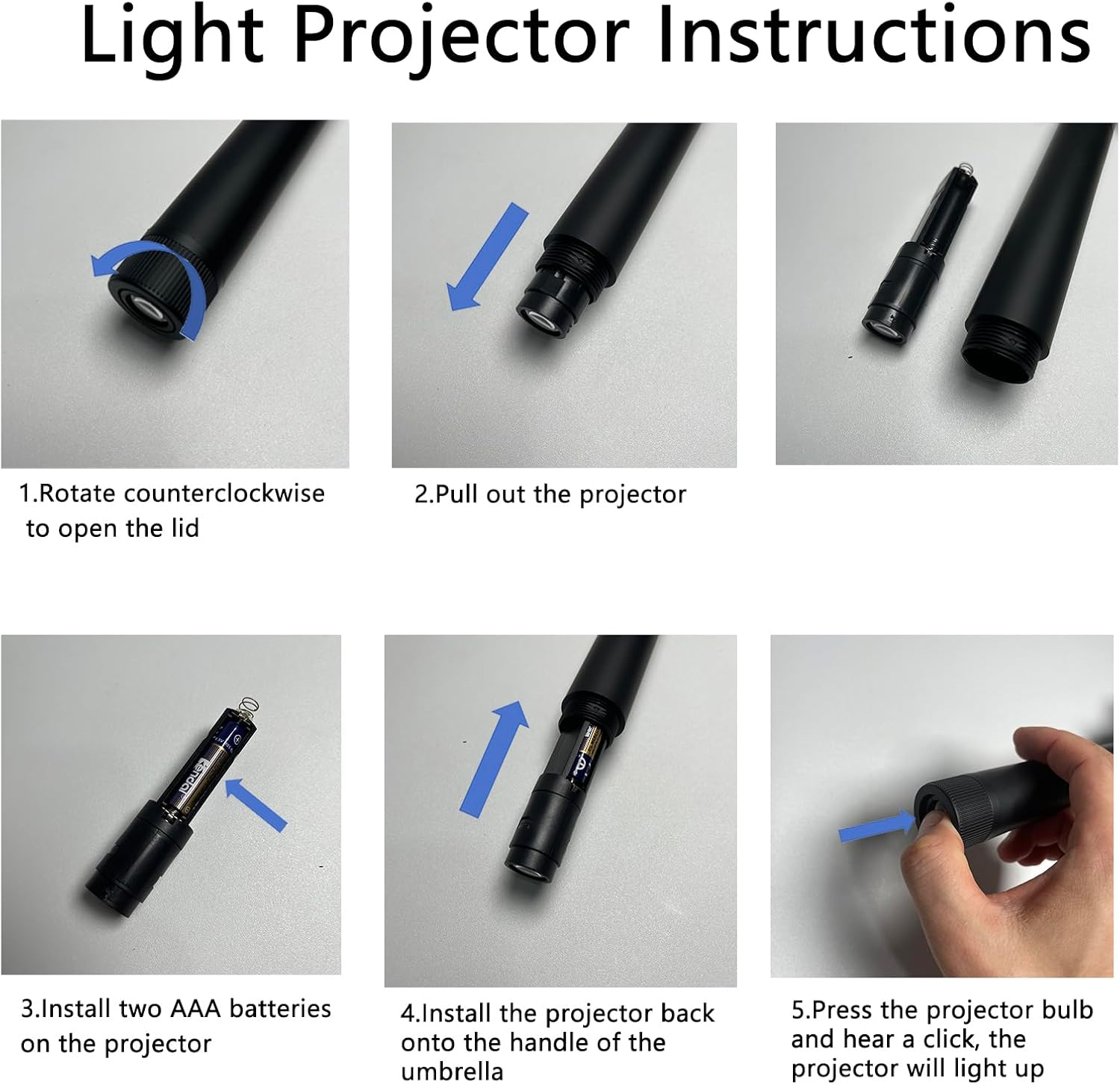 GUARAY Light Projector Umbrella - Stylish and Functional