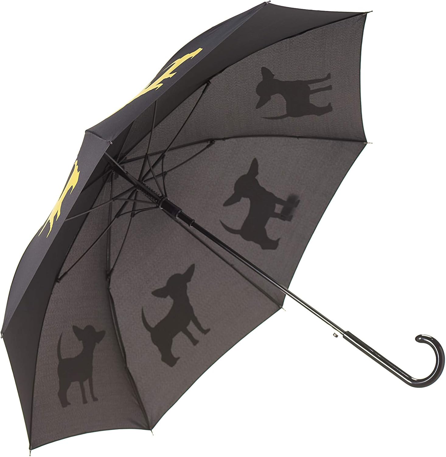 Premium Cavalier King Charles Spaniel Rain Umbrella - Marsala on Blue 1