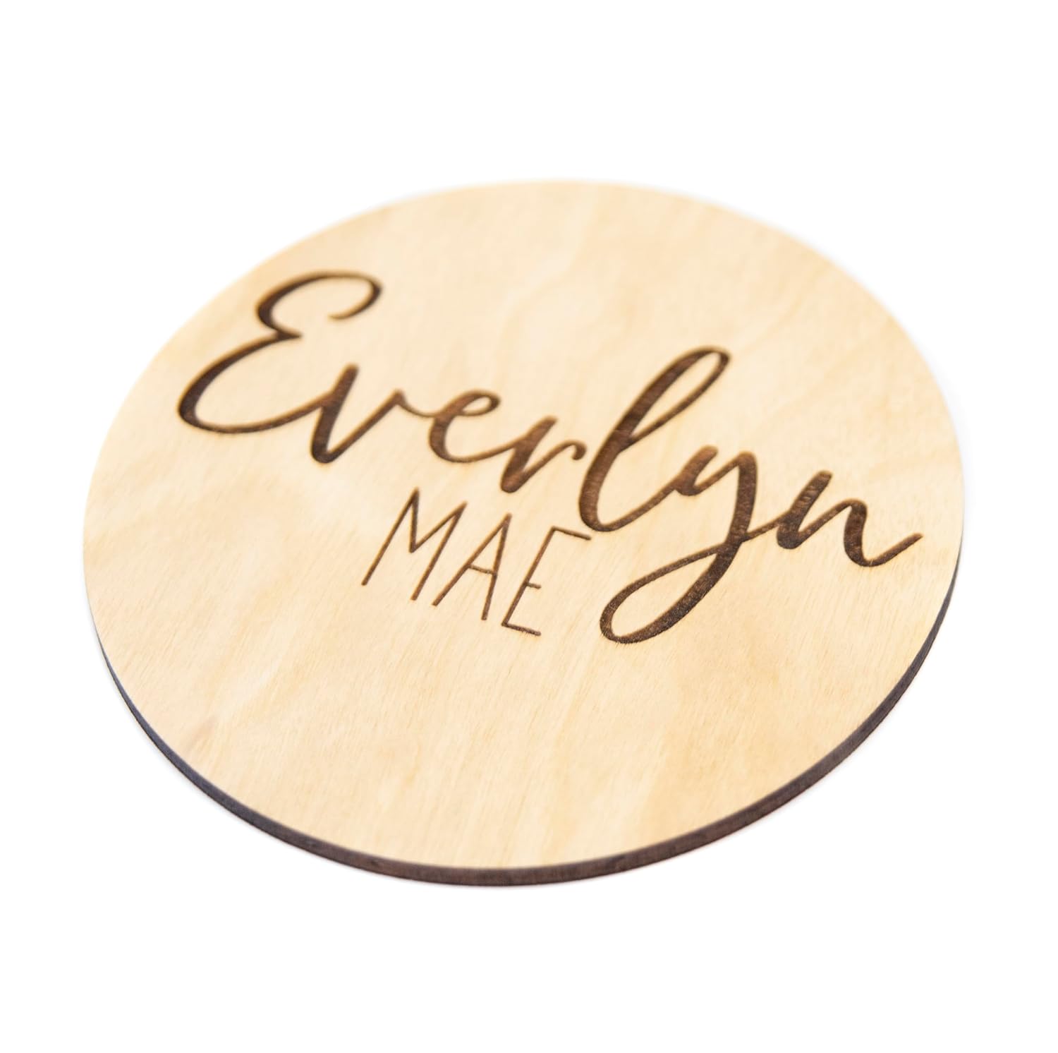 Personalized Wooden Baby Birth Announcement Sign 1