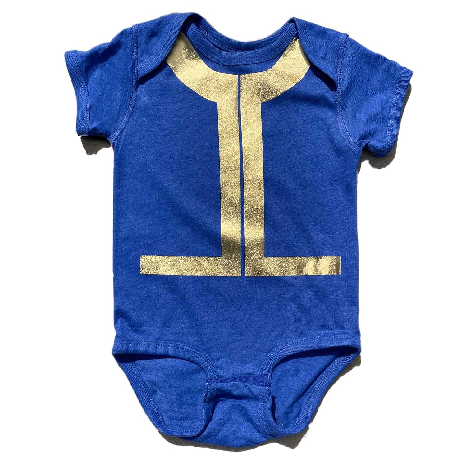 Gold Metallic Baby Vault Suit 6 Month 1