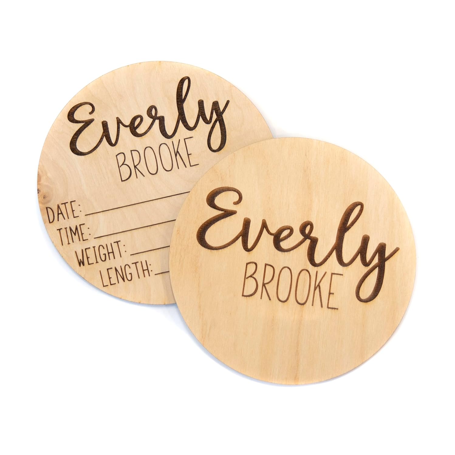 Personalized Double Sided Baby Announcement Sign for Hospital