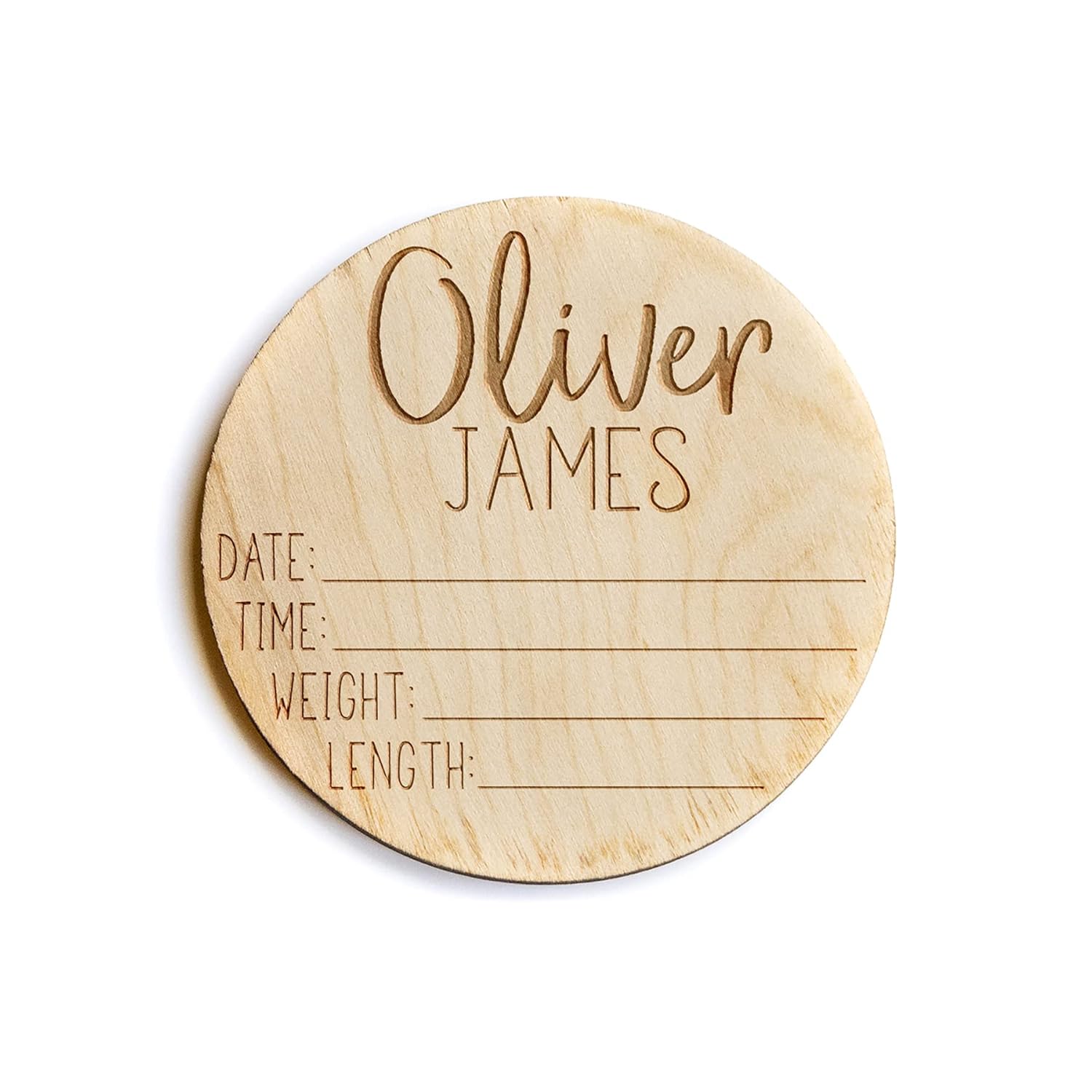 Newborn Announcement Sign - Personalized Baby Name Sign