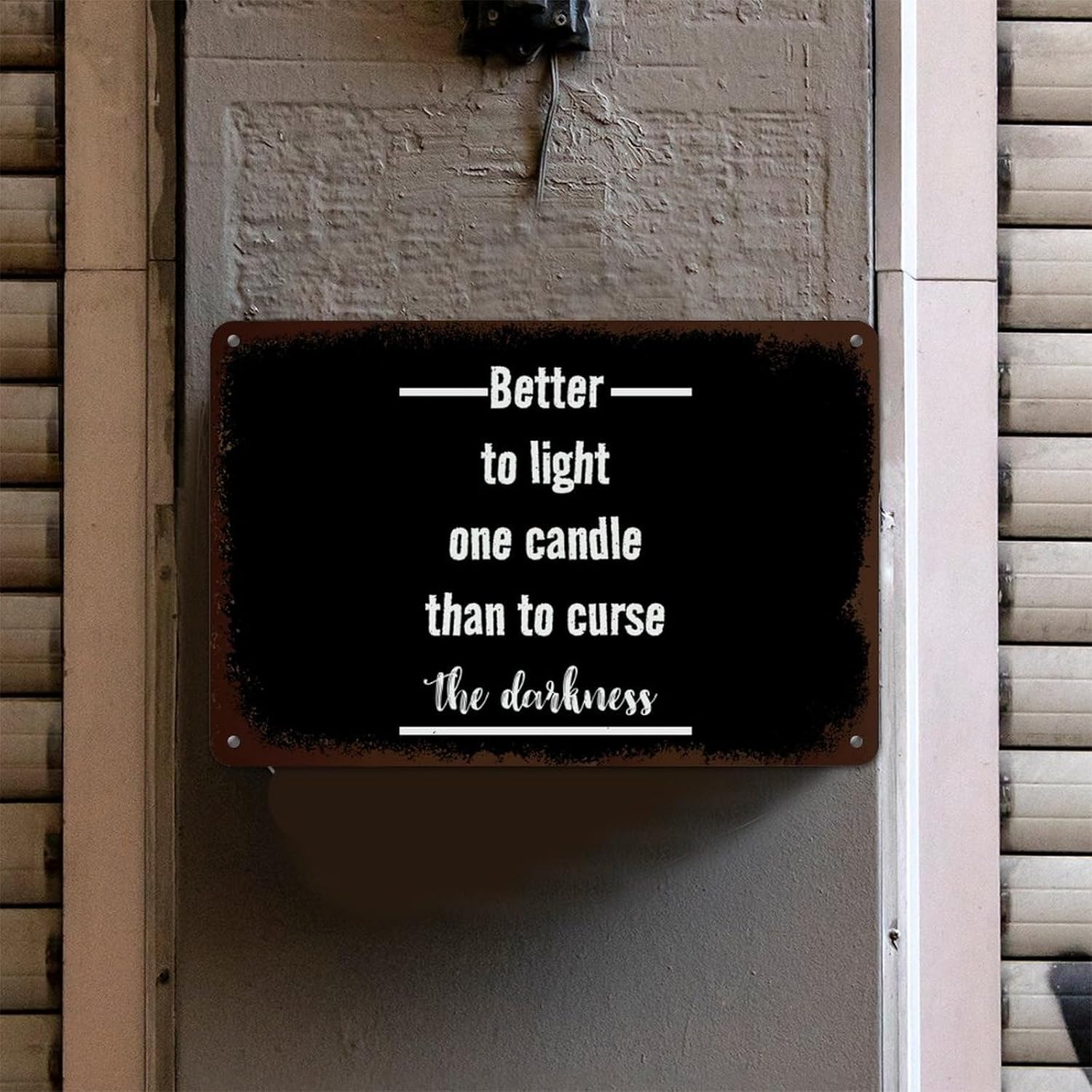 Funny Sayings Aluminum Plaque Wall Decor 12x16in