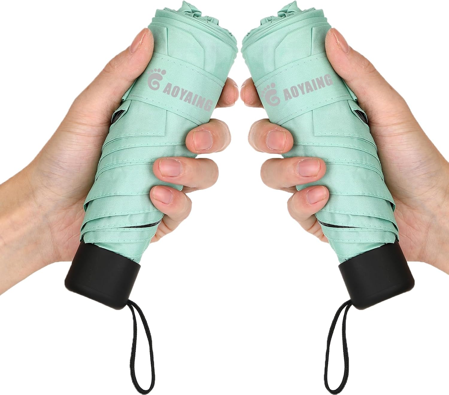 GAOYAING Compact Travel Umbrella 34 Inches 2 Pack