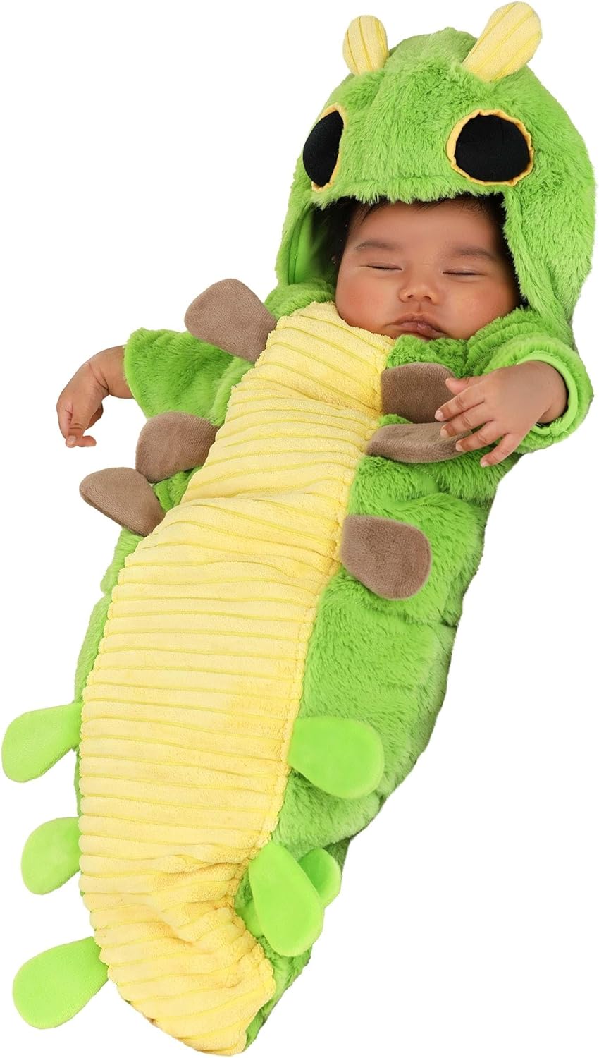 Green Caterpillar Infant Halloween Costume Bunting