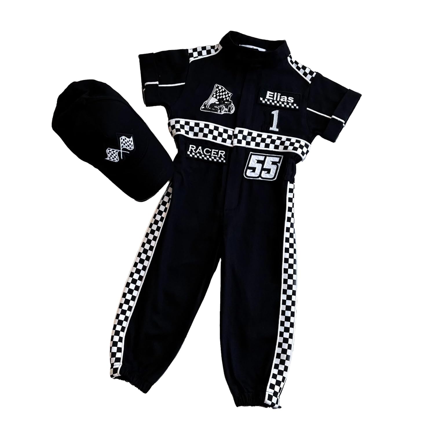 Handmade Race Car Driver Costume for Toddlers