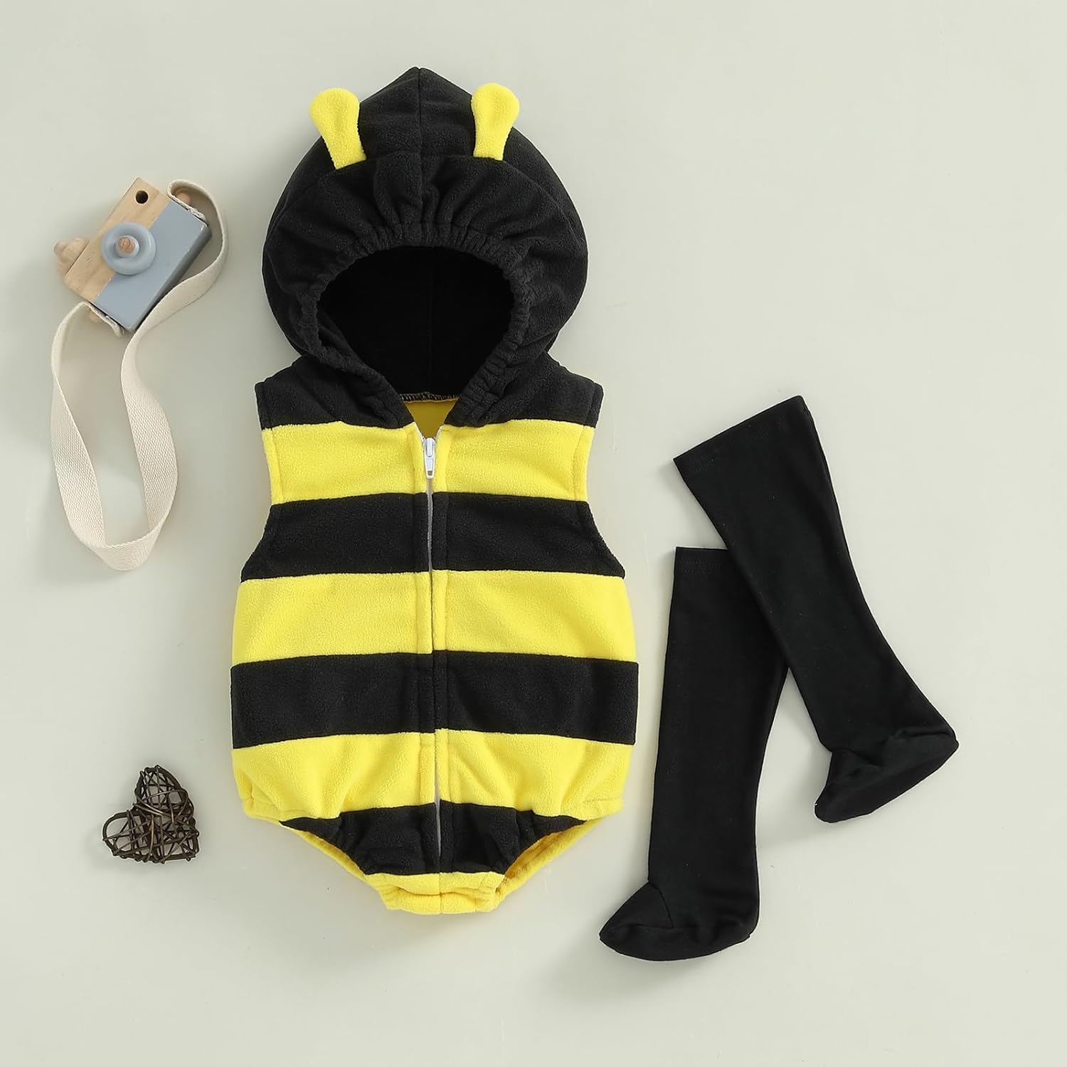 Madjtlqy Baby Halloween Costume Romper Jumpsuit with Socks