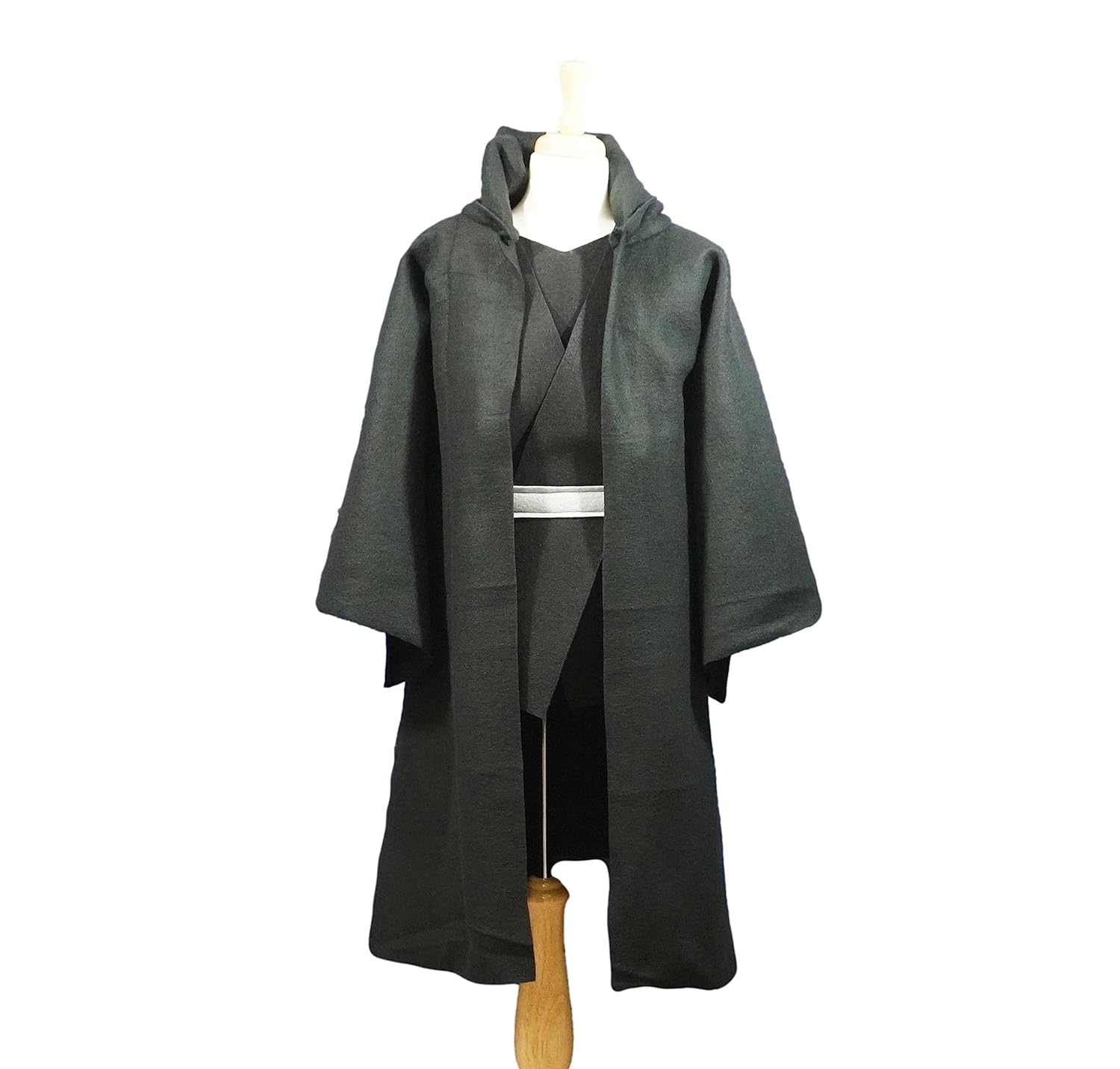 Deluxe Galaxy Wars Black Hooded Robe Costume Set