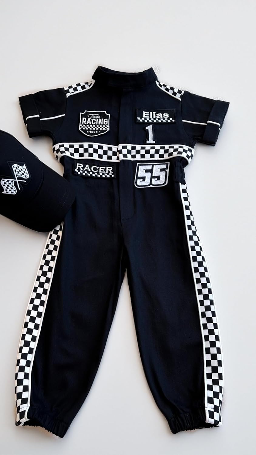 Handmade Race Car Driver Costume for Toddlers