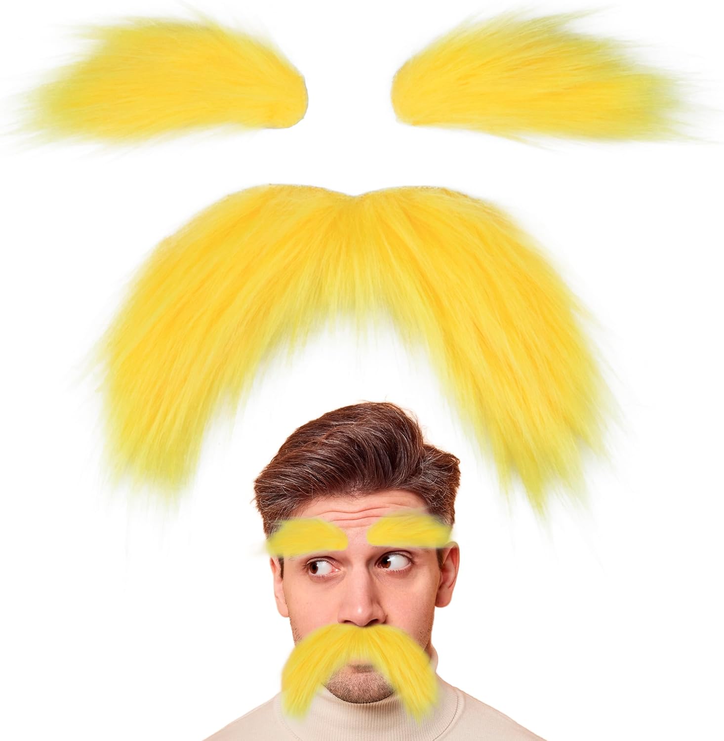 Yan Dream Fake Mustache and Eyebrows Set